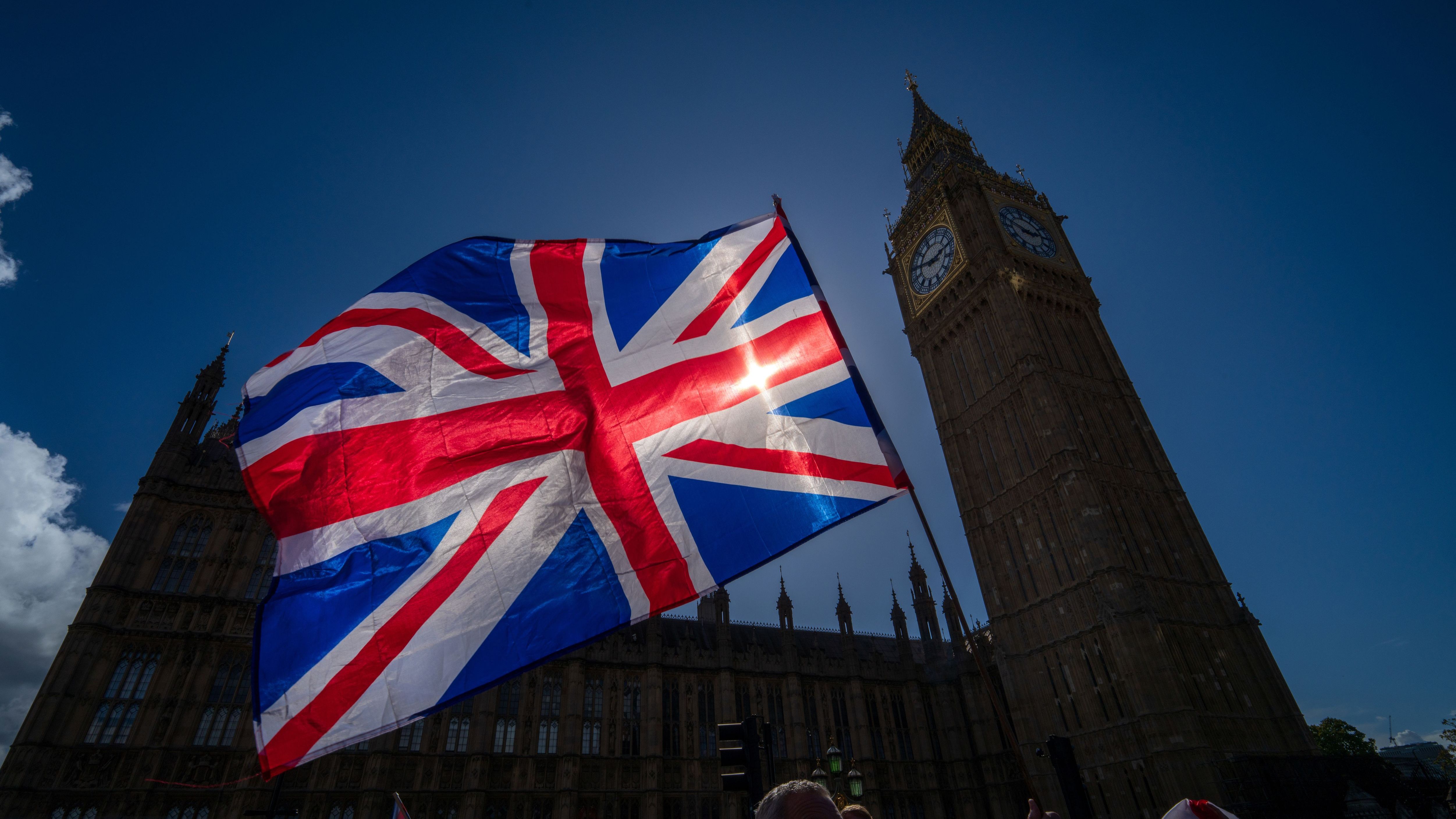 "Unite The Kingdom" Rally And Counter Rally By Stand Up To Racism Takes Place In Central London