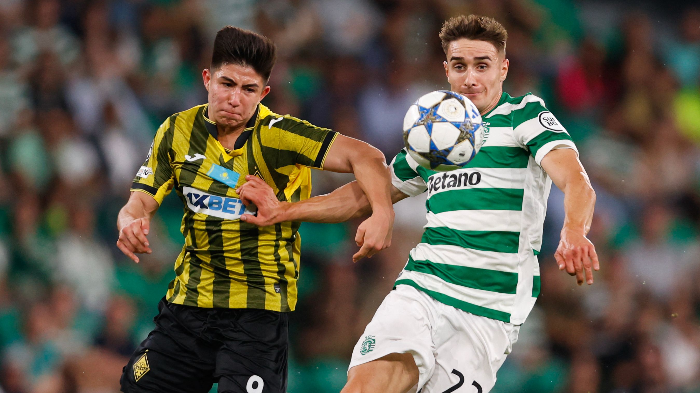 TOPSHOT-FBL-EUR-C1-SPORTING-KAIRAT ALMATY