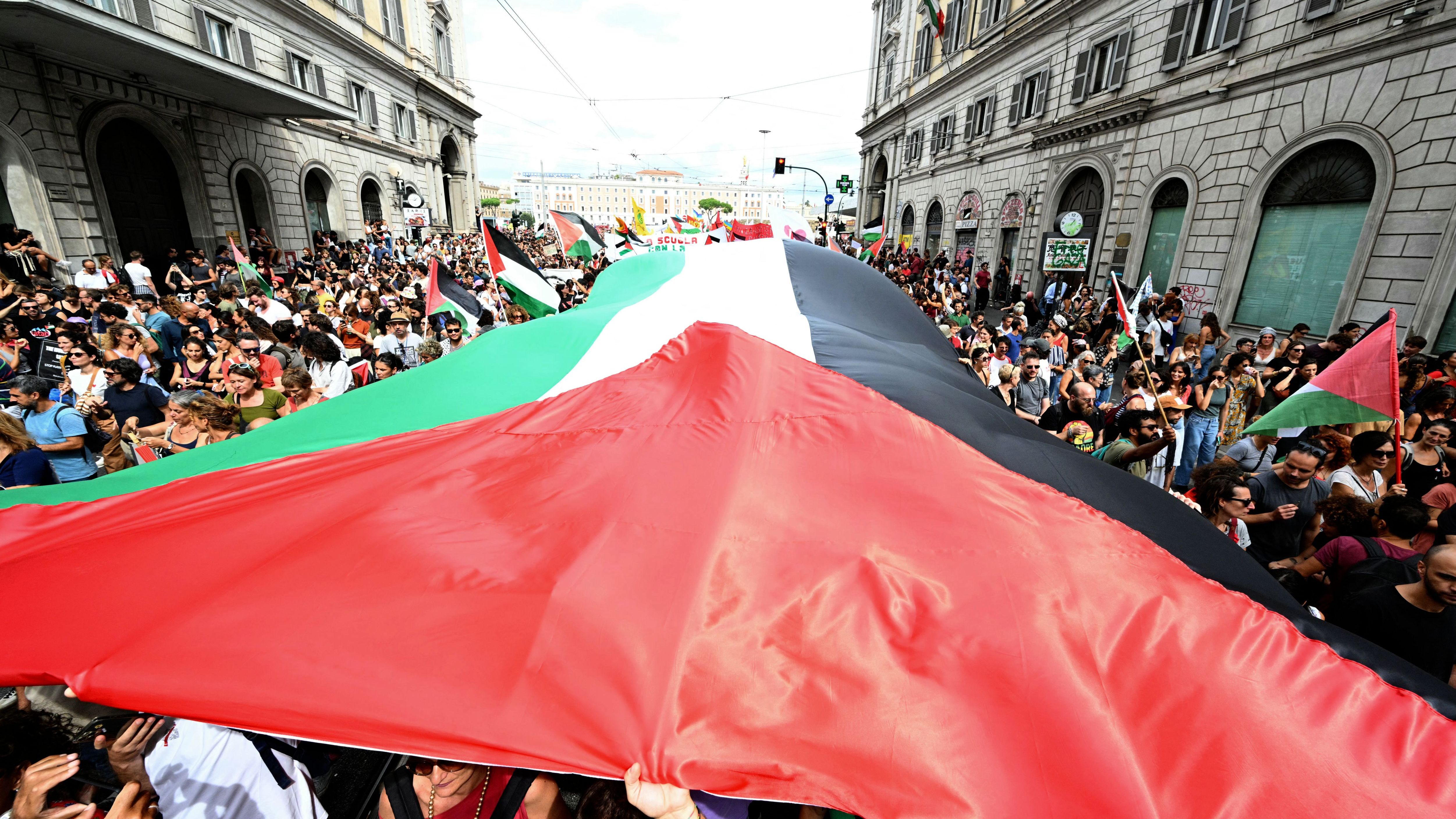 ITALY-ISRAEL-PALESTINIANS-STRIKE