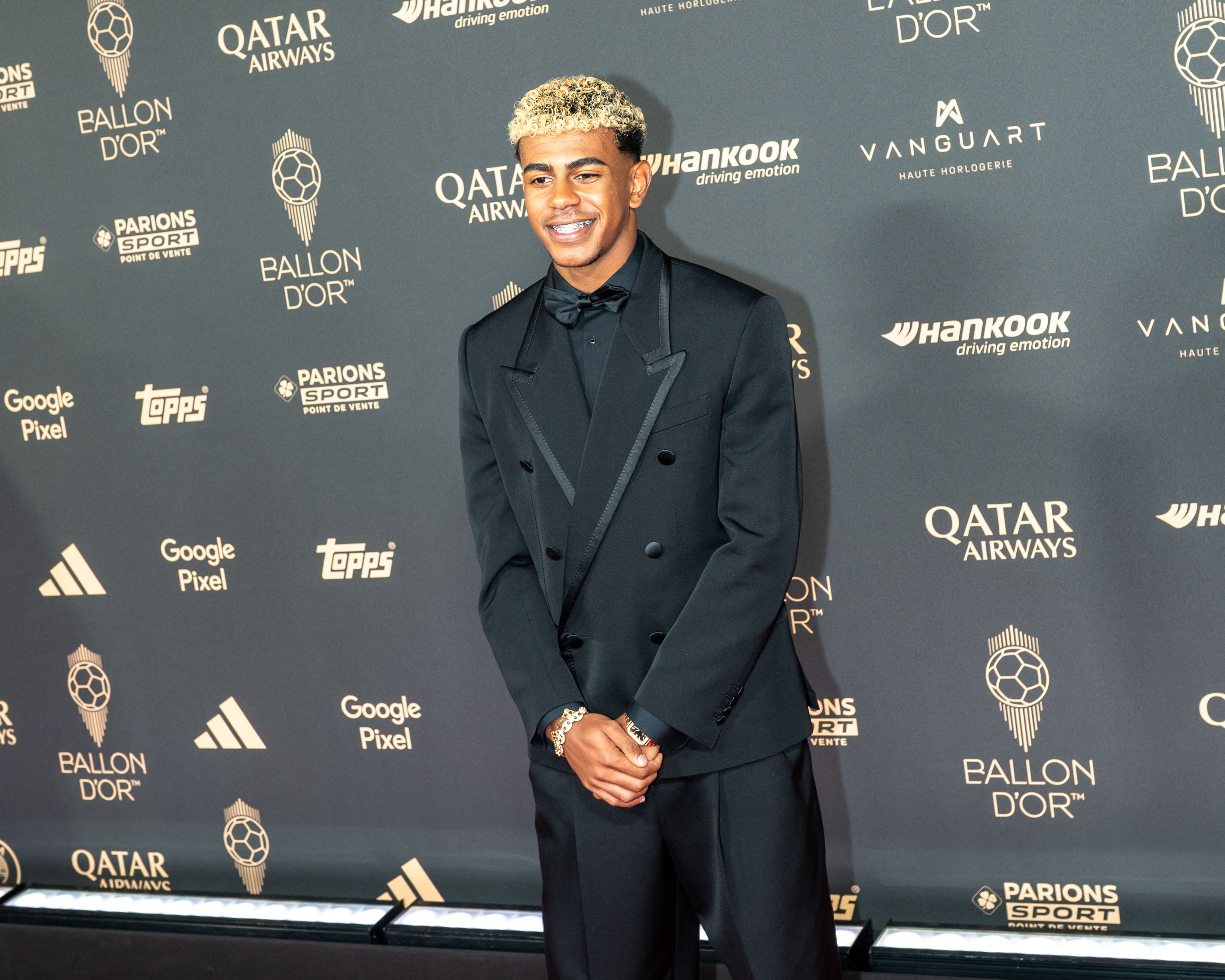 FRANCE-SPORTS-FOOTBALL-BALLON-D-OR-LAMINE-YAMAL-ARRIVAL