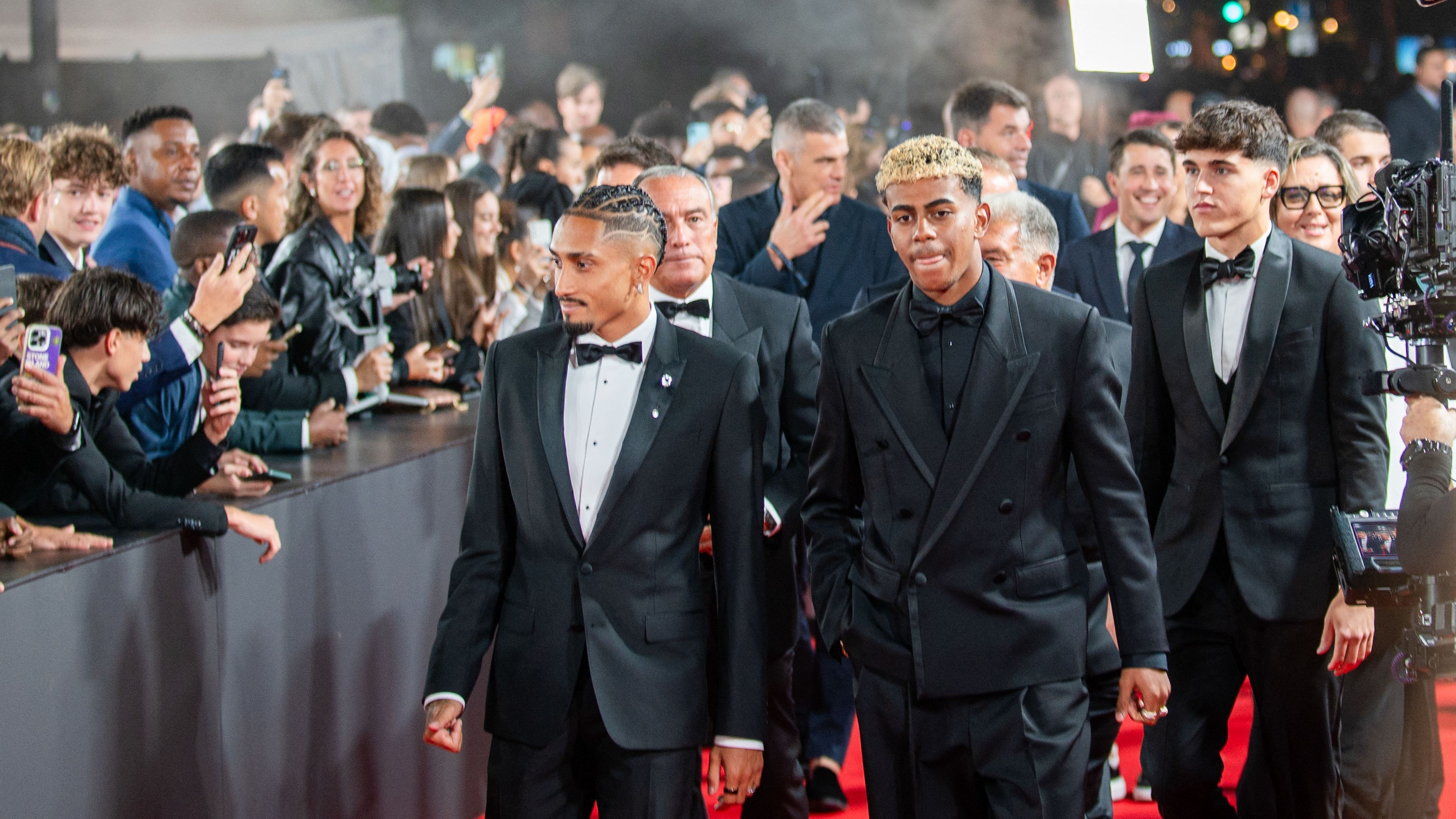 FRANCE-SPORTS-FOOTBALL-BALLON-D-OR-LAMINE-YAMAL-ARRIVAL