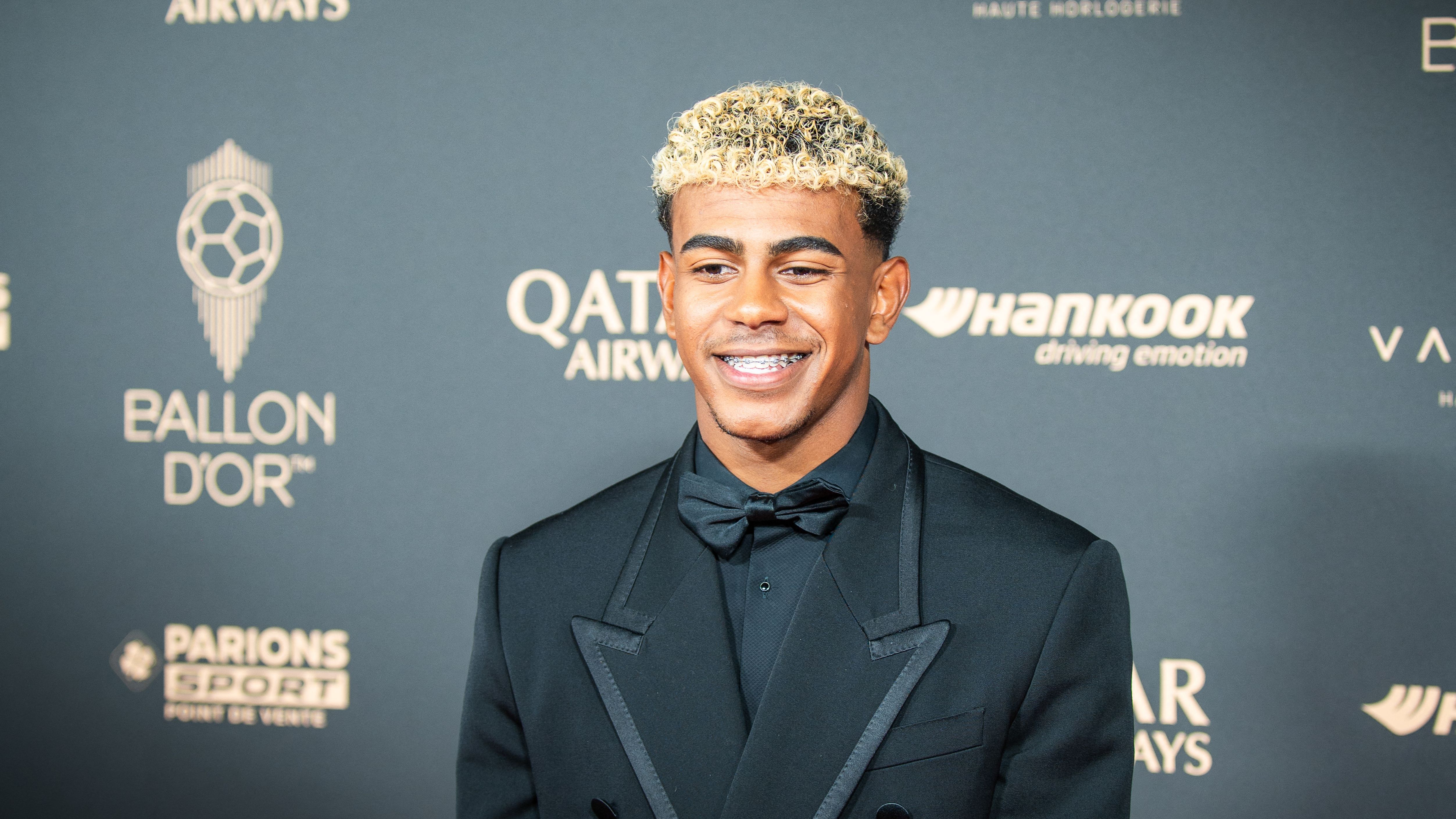 FRANCE-SPORTS-FOOTBALL-BALLON-D-OR-LAMINE-YAMAL-ARRIVAL