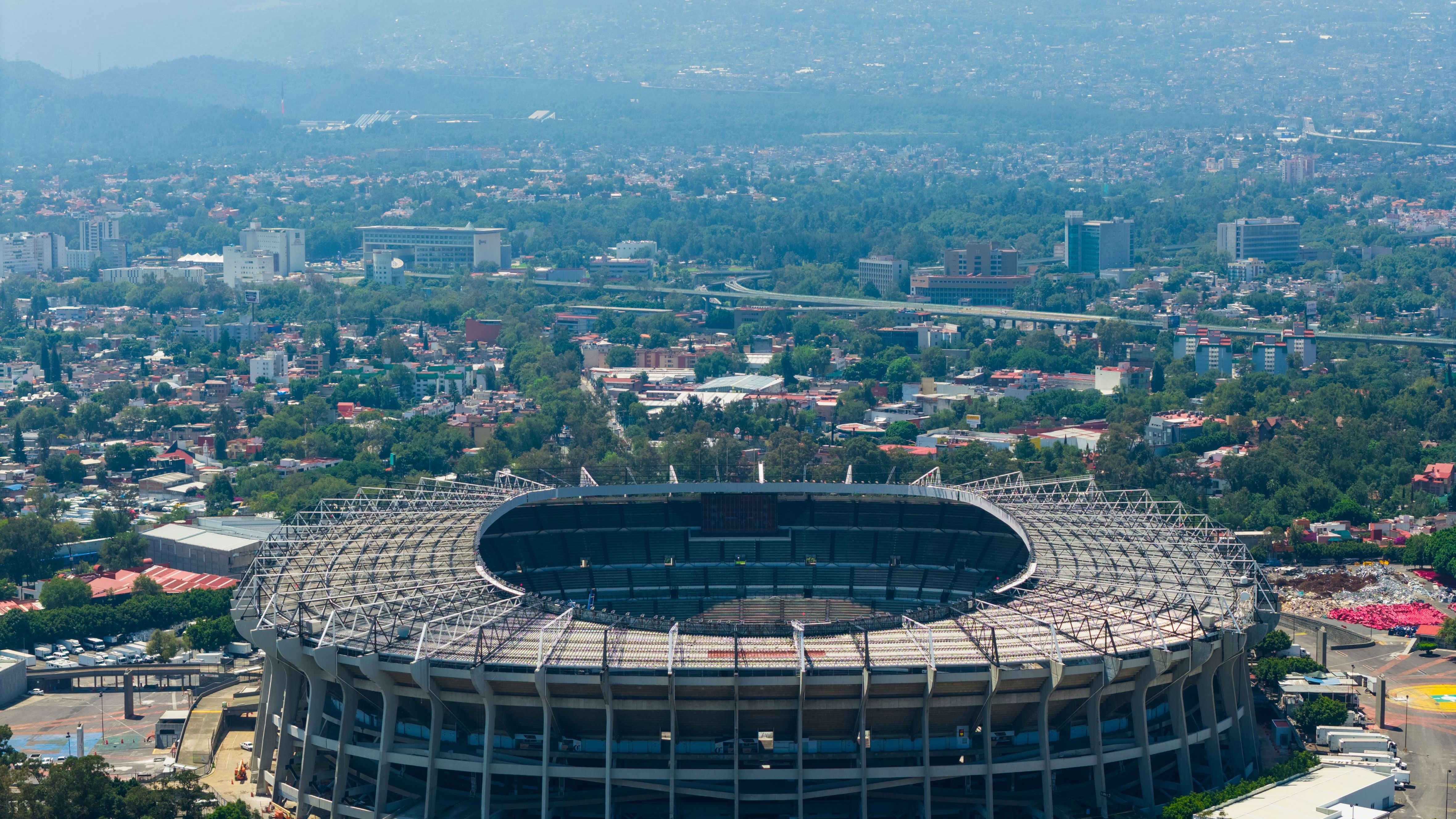 Aerial Views of Estadio Azteca Ahead of 2026 FIFA World Cup