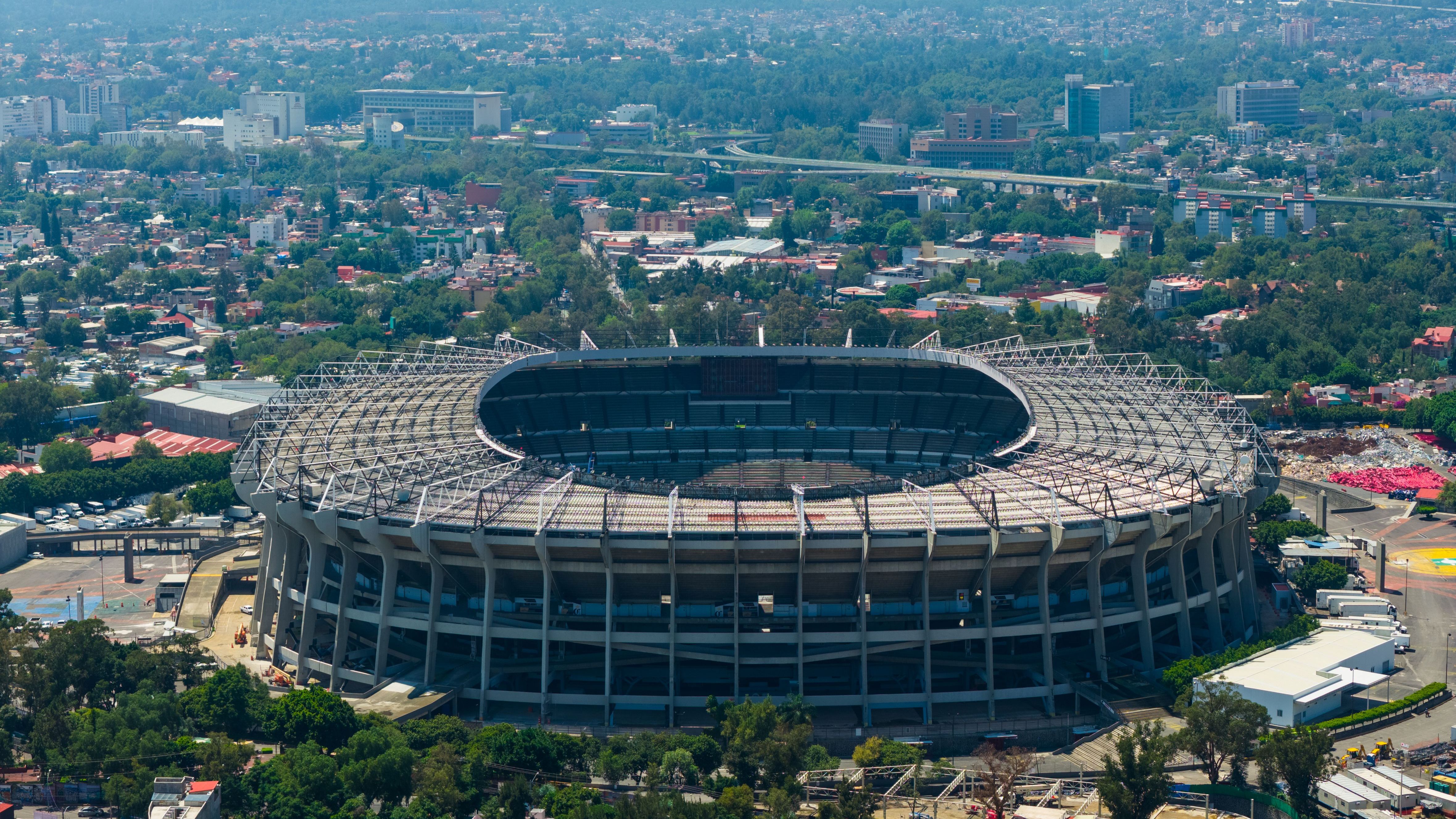 Aerial Views of Estadio Azteca Ahead of 2026 FIFA World Cup