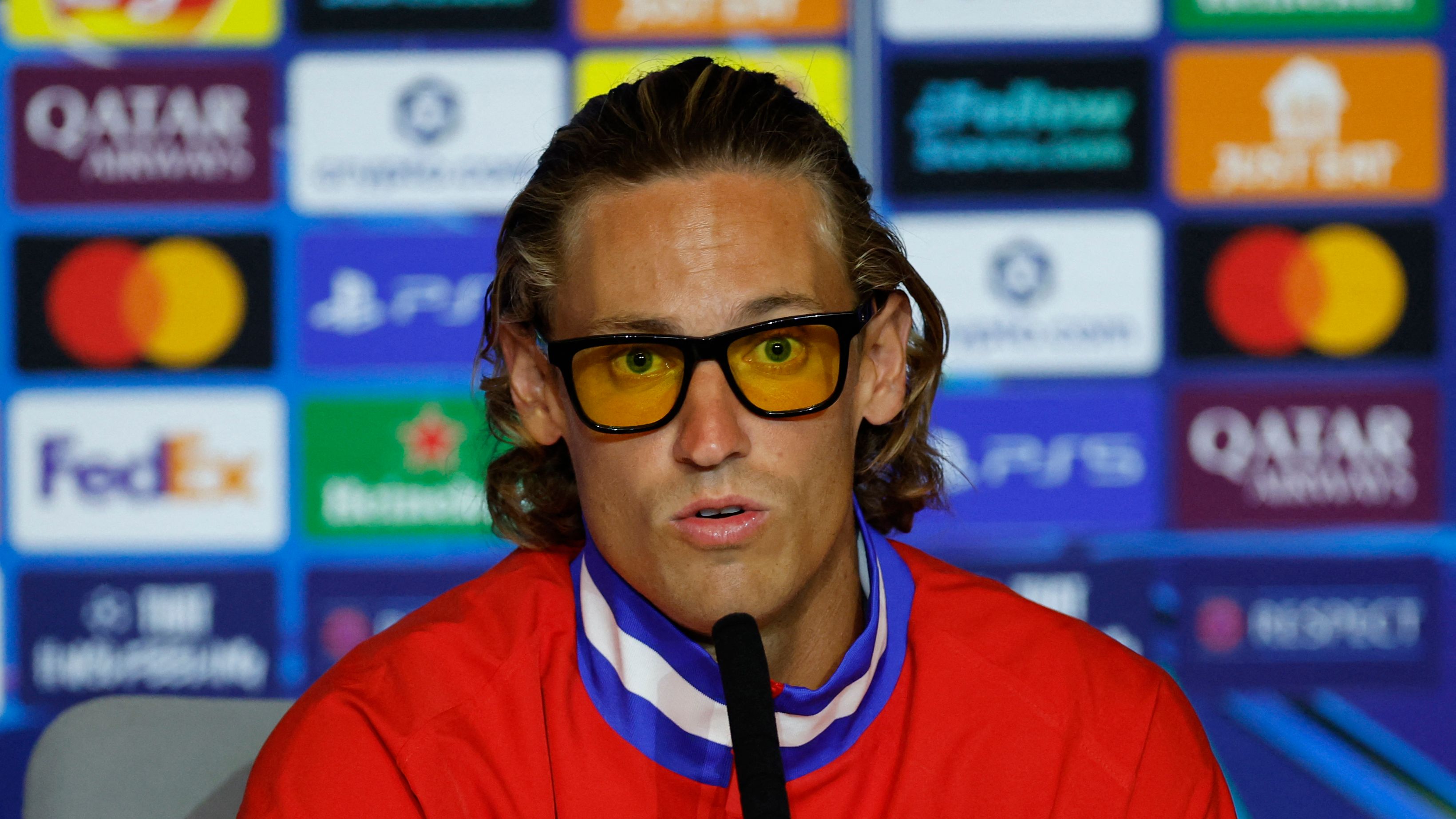 TOPSHOT-FBL-EUR-C1-ATLETICO MADRID-PRESSER