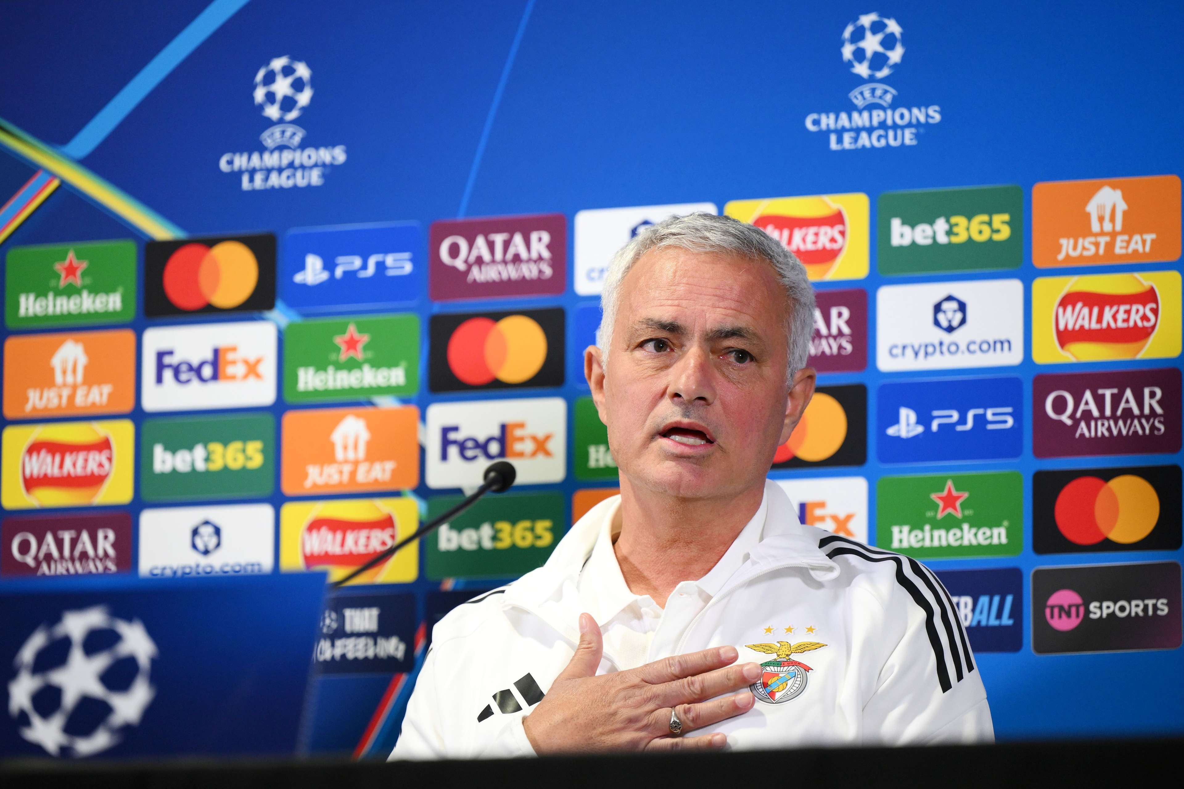 SL Benfica Training Session And Press Conference - UEFA Champions League 2025/26 League Phase MD2