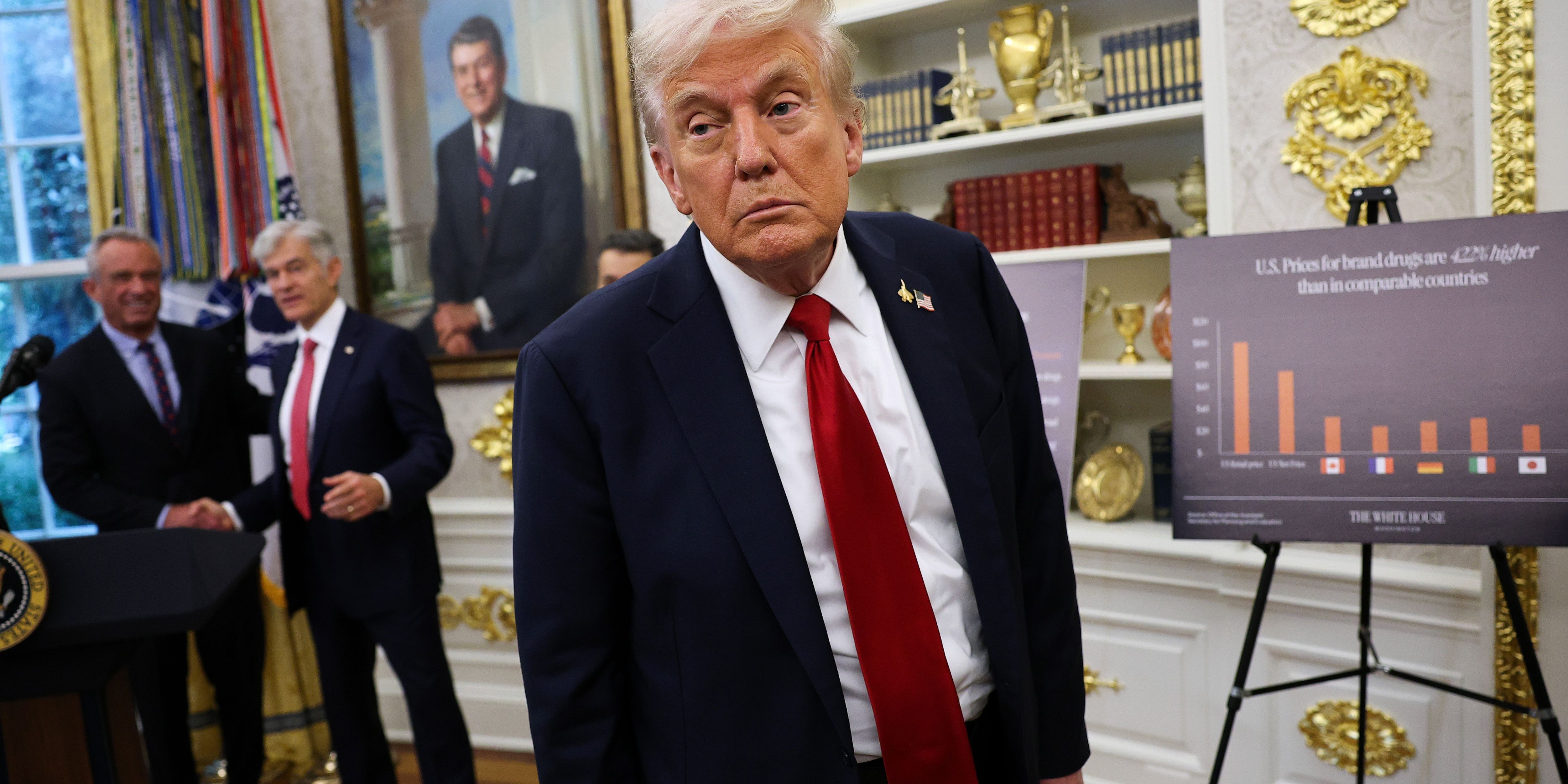 President Trump Delivers An Announcement From The Oval Office