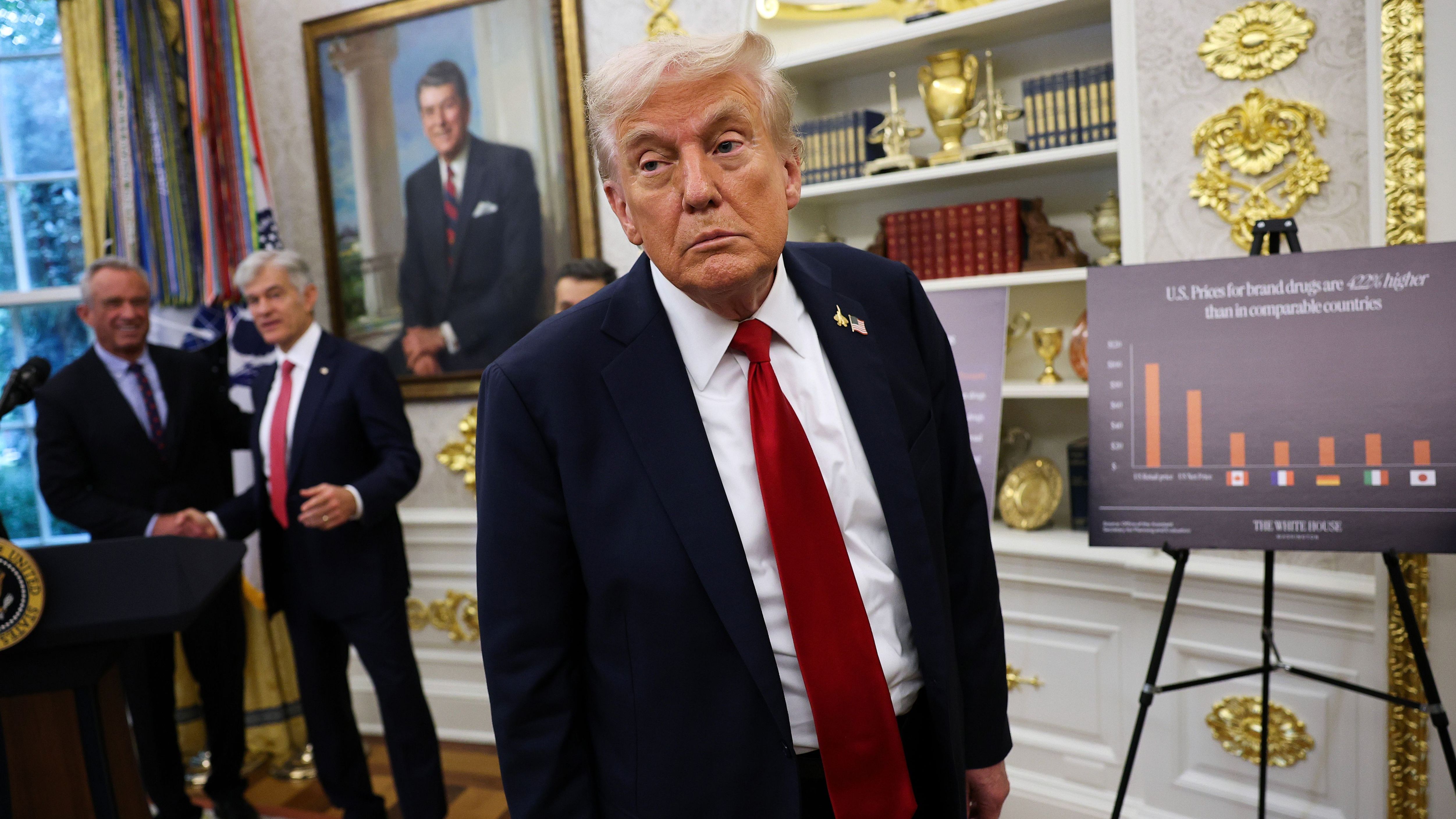 President Trump Delivers An Announcement From The Oval Office