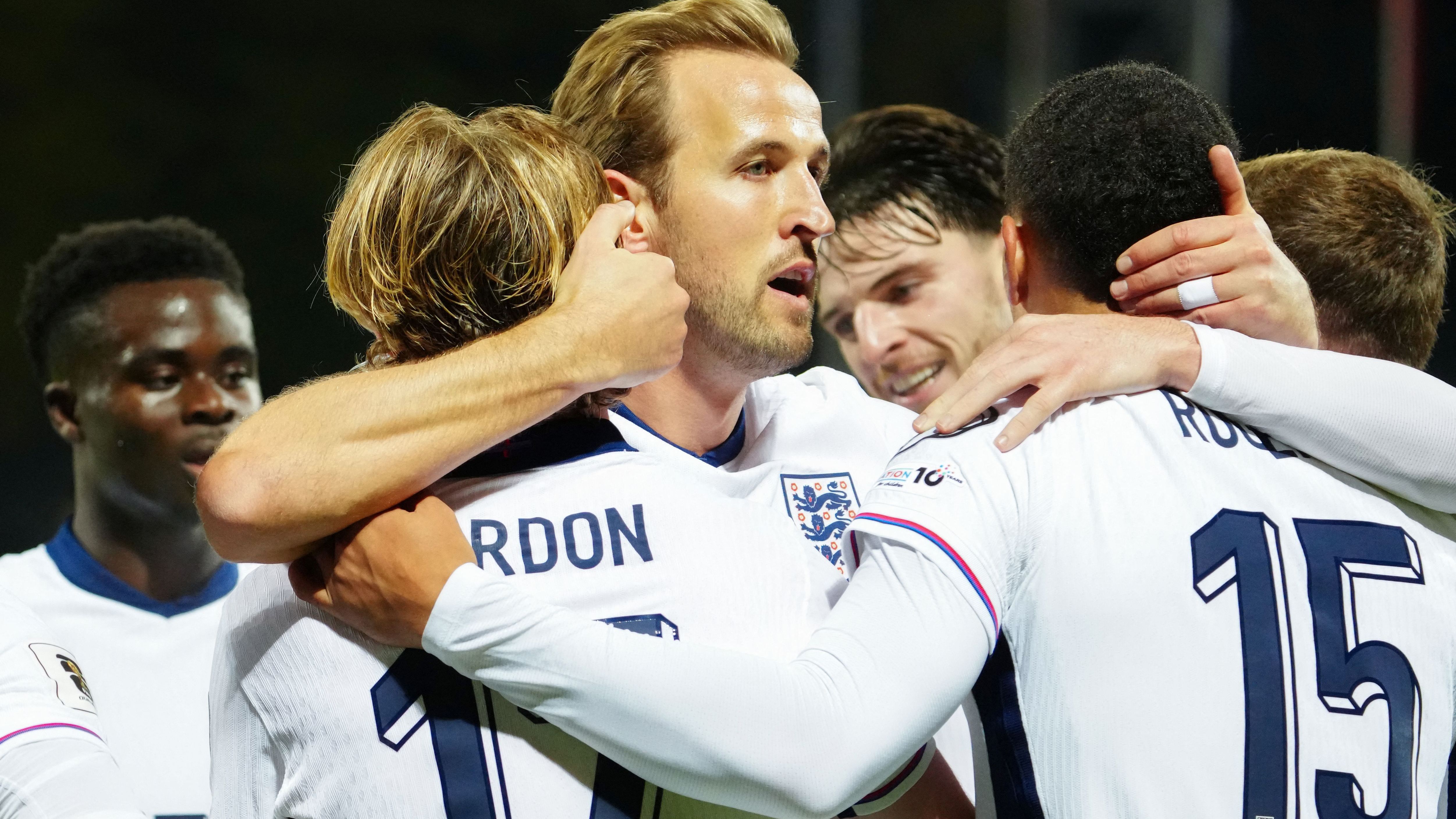 Kane breaks ANOTHER England record with brace in Latvia win