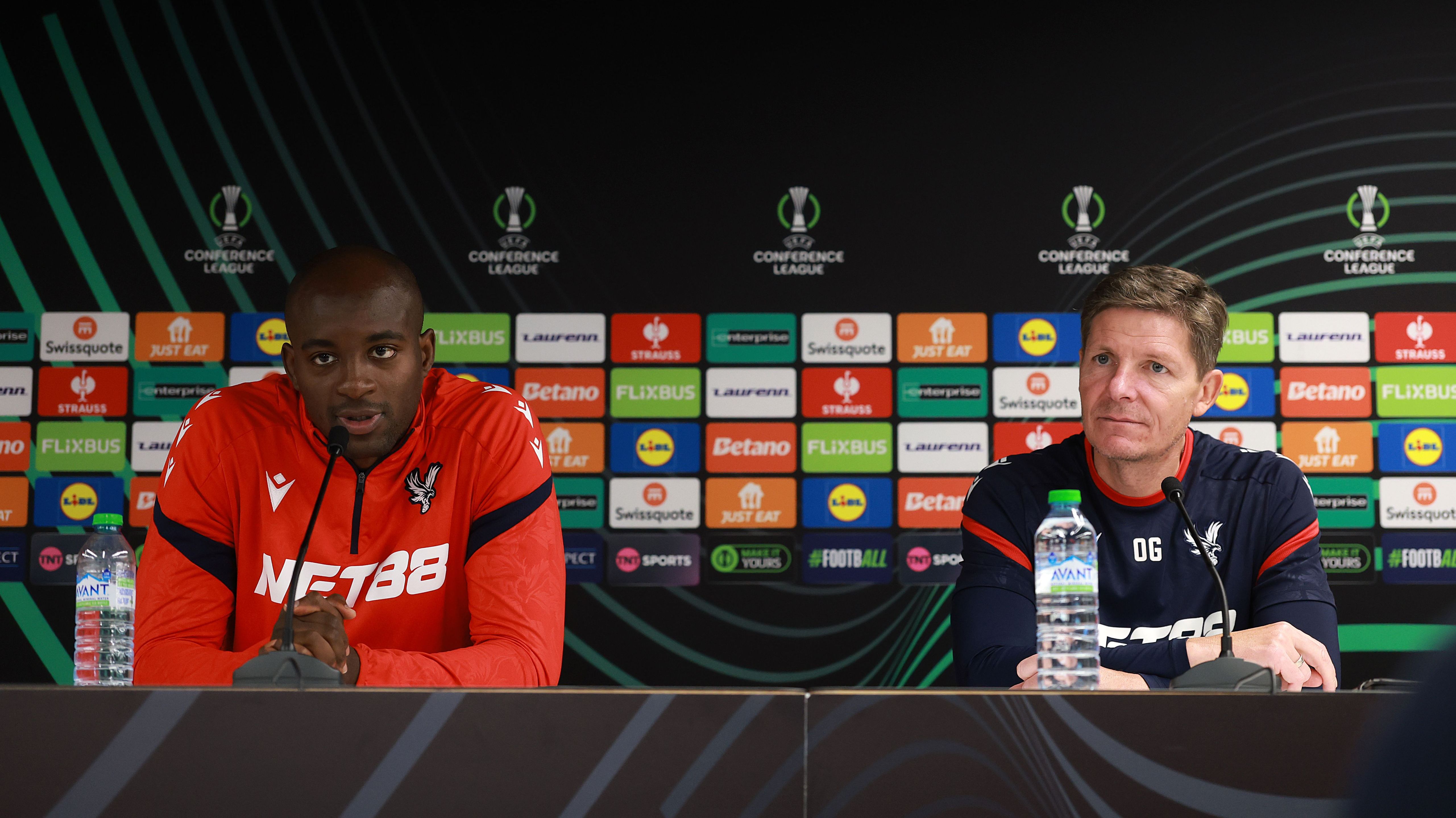 Crystal Palace FC Training Session And Press Conference - UEFA Conference League 2025/26 League Phase MD2