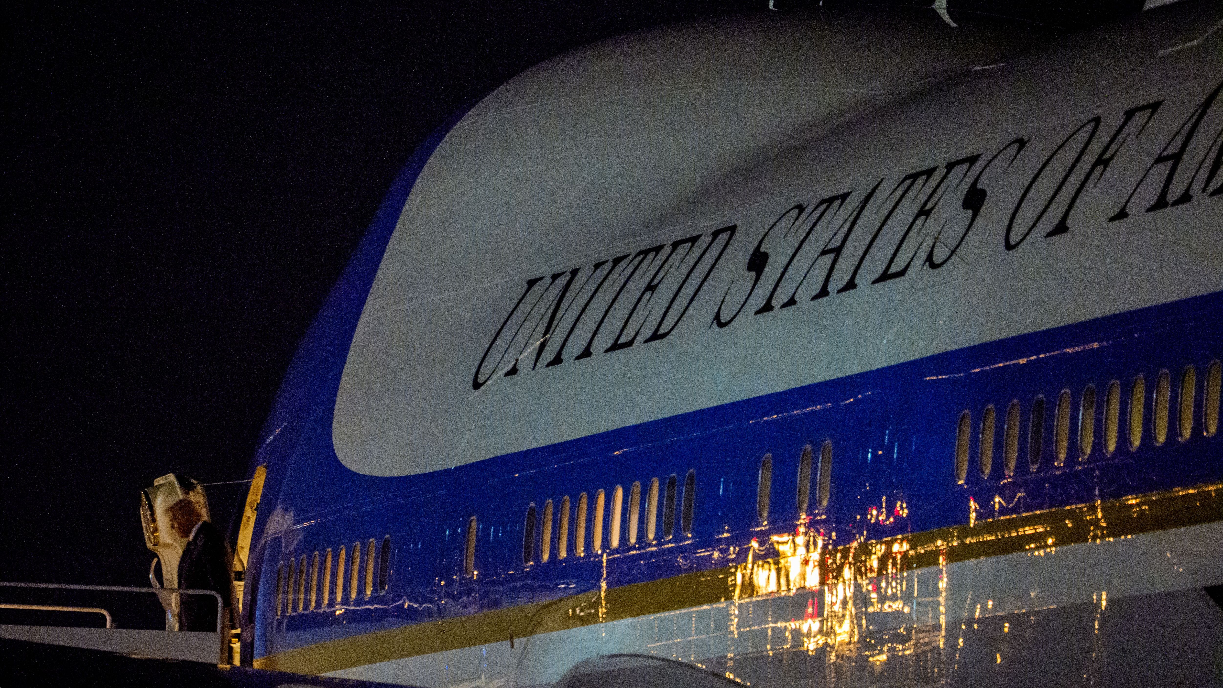 President Trump Returns To Washington From Miami On Wednesday