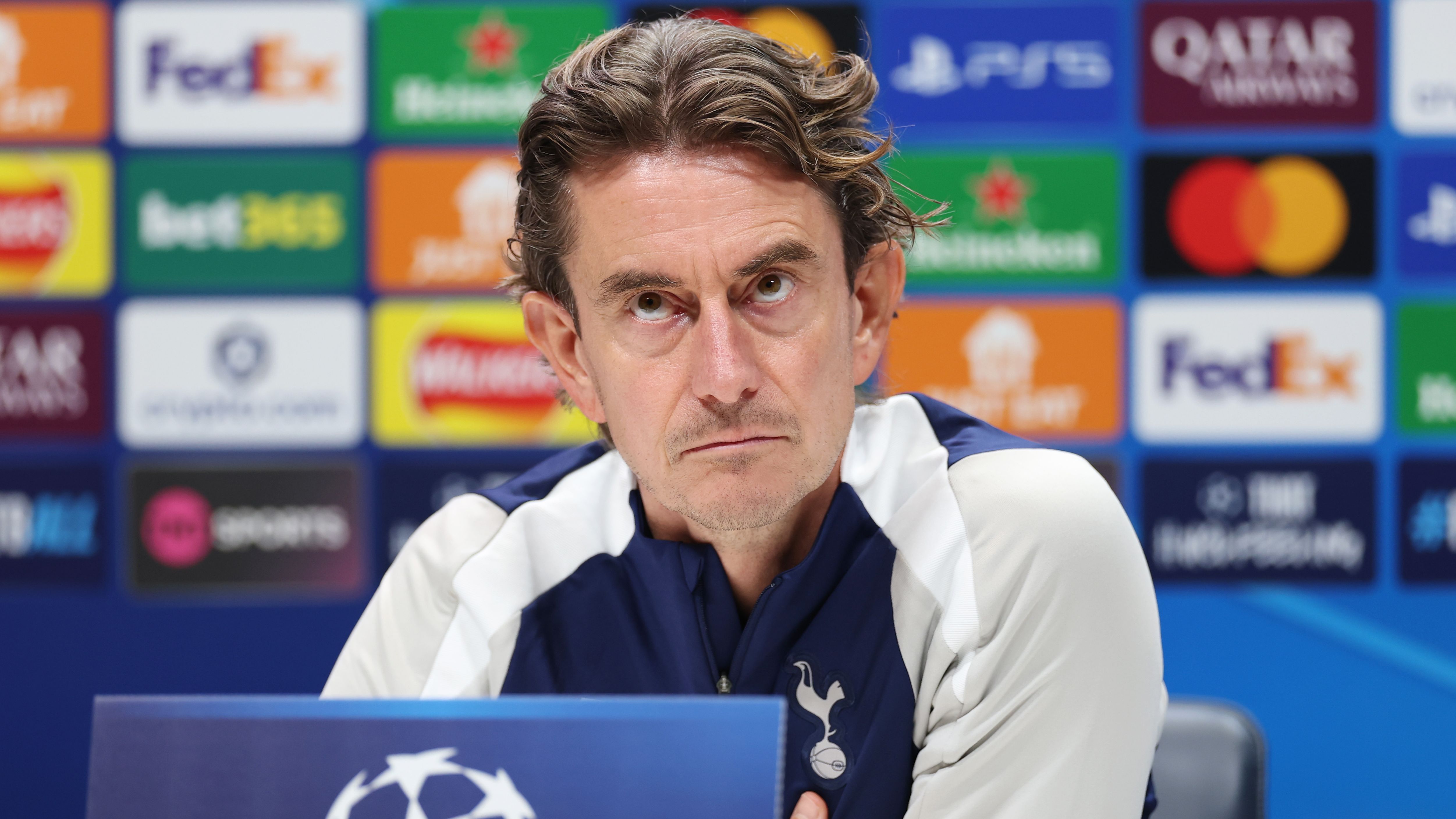 Tottenham Hotspur Training Session And Press Conference - UEFA Champions League 2025/26 League Phase MD4