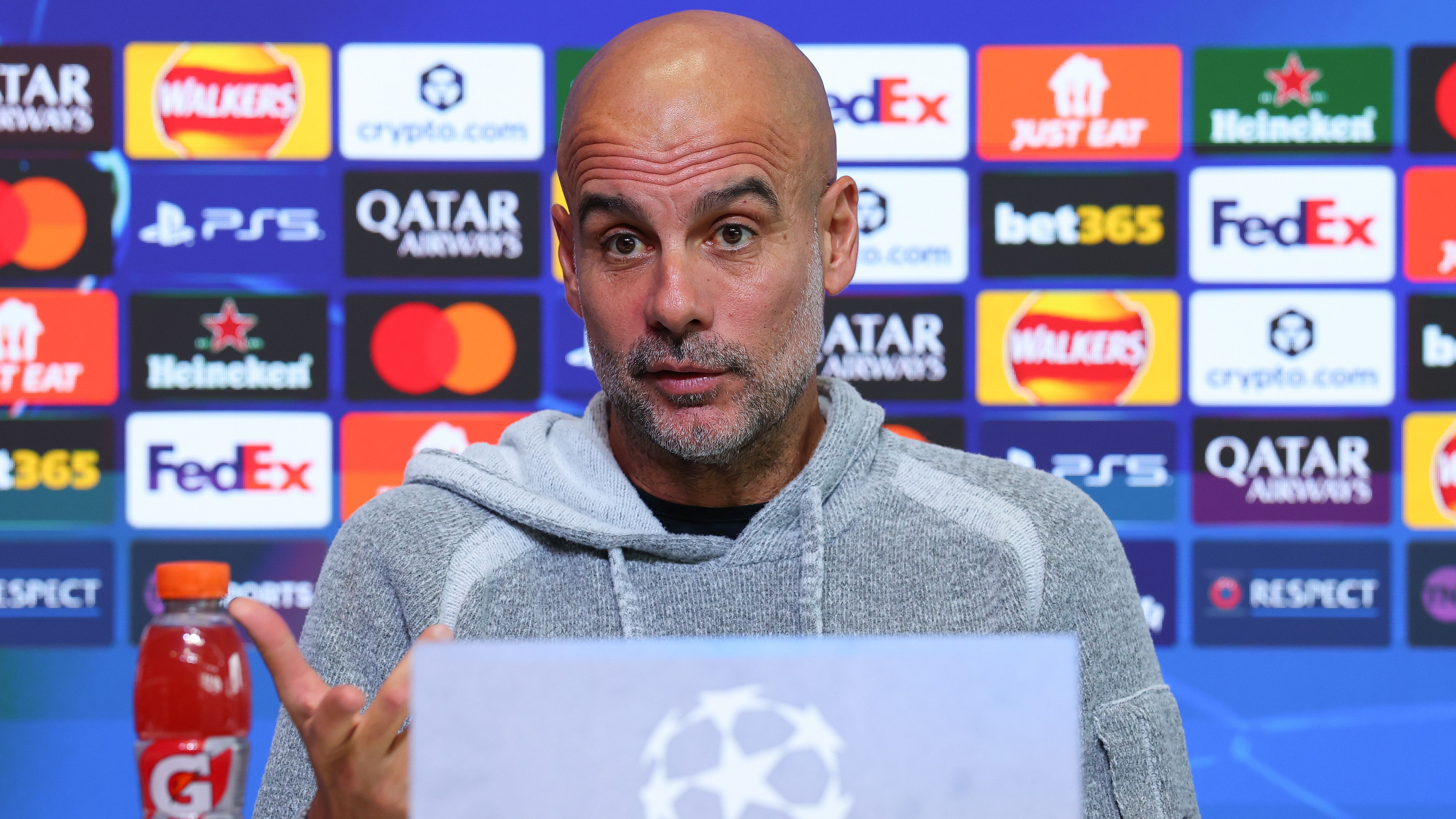 Manchester City Training Session And Press Conference - UEFA Champions League 2025/26 League Phase MD4