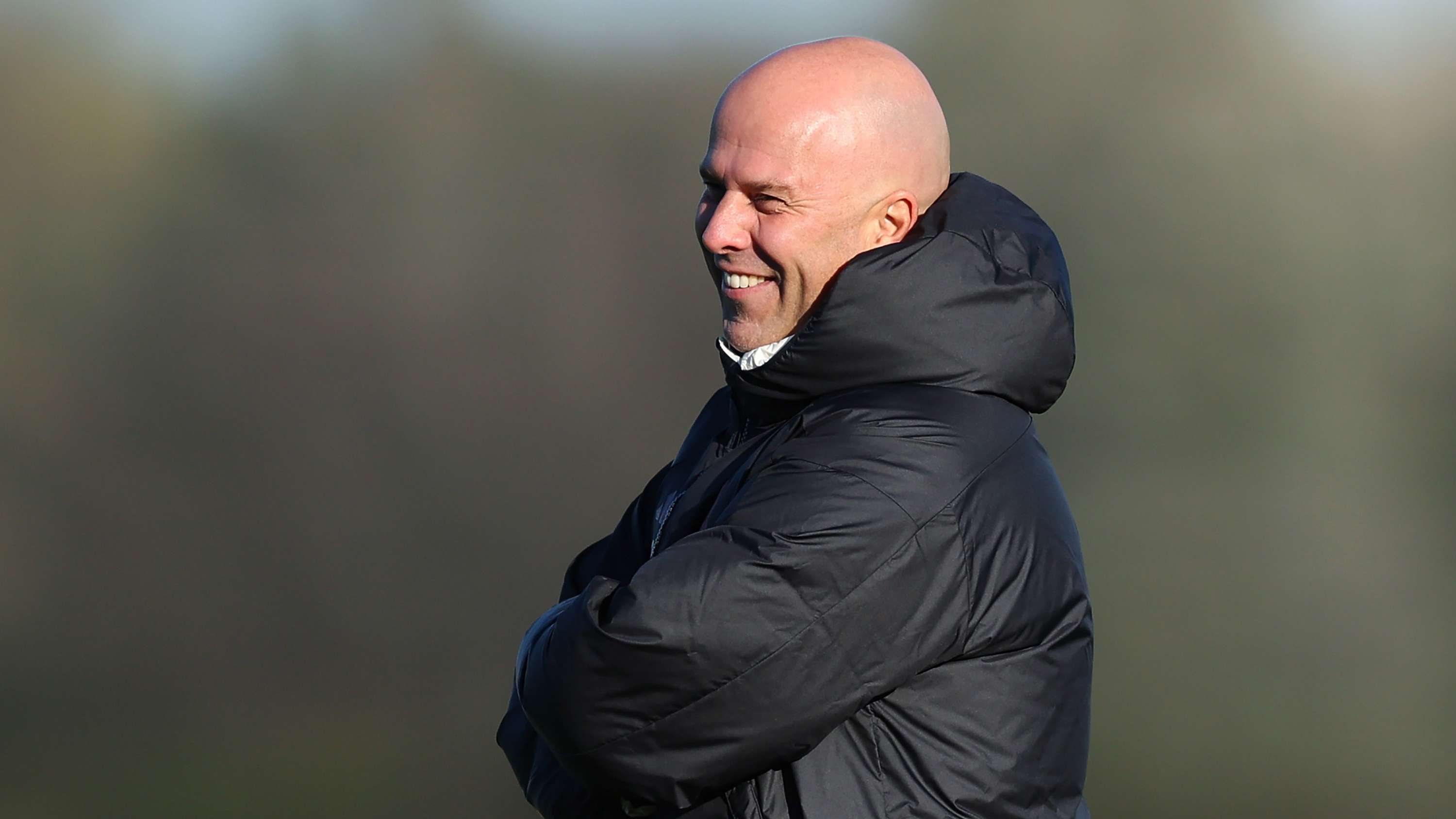 Liverpool FC Training Session And Press Conference - UEFA Champions League 2025/26 League Phase MD5