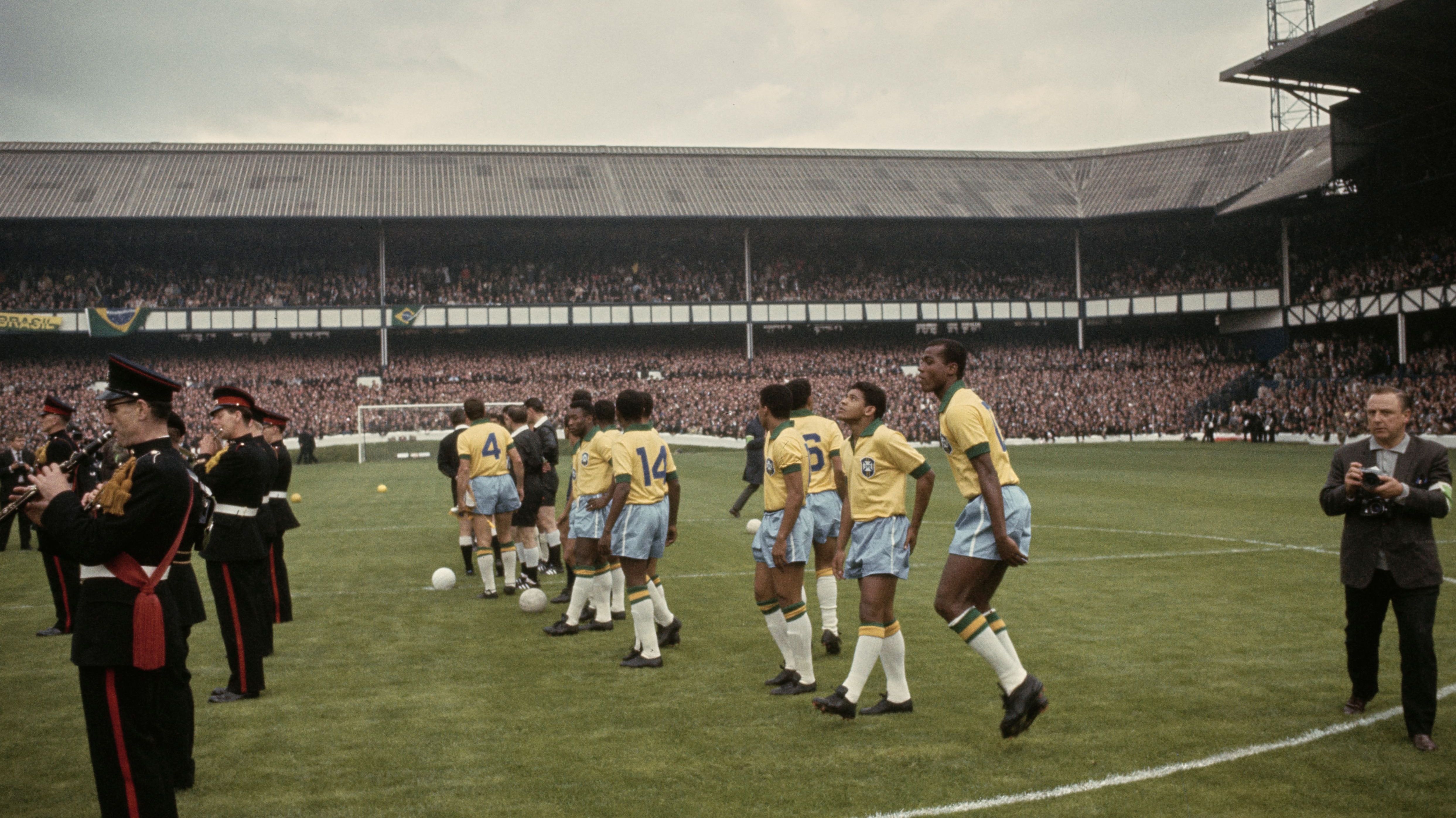 Brazil National Team At Goodison Park