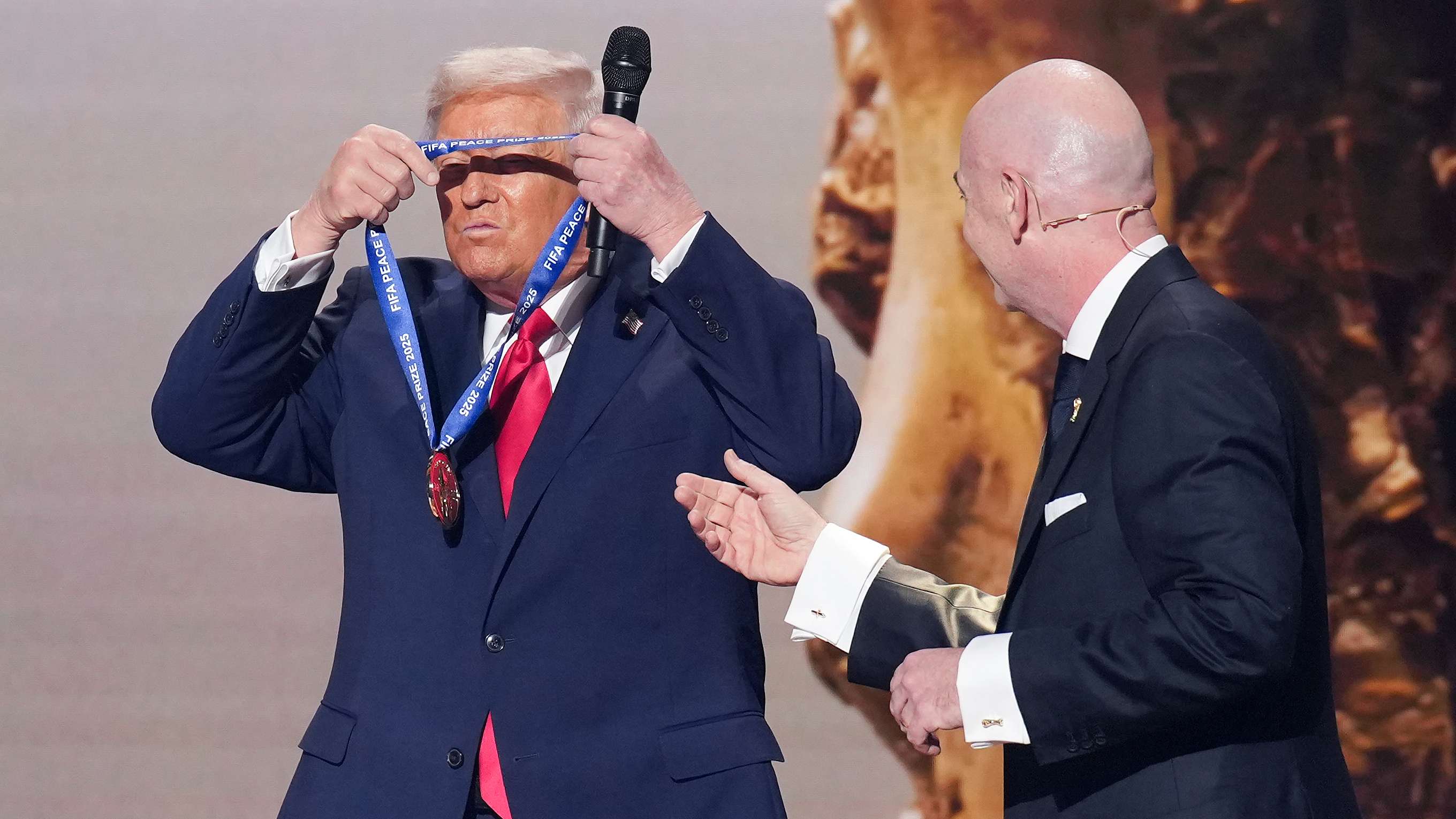 President Trump Attends World Cup Draw At Kennedy Center