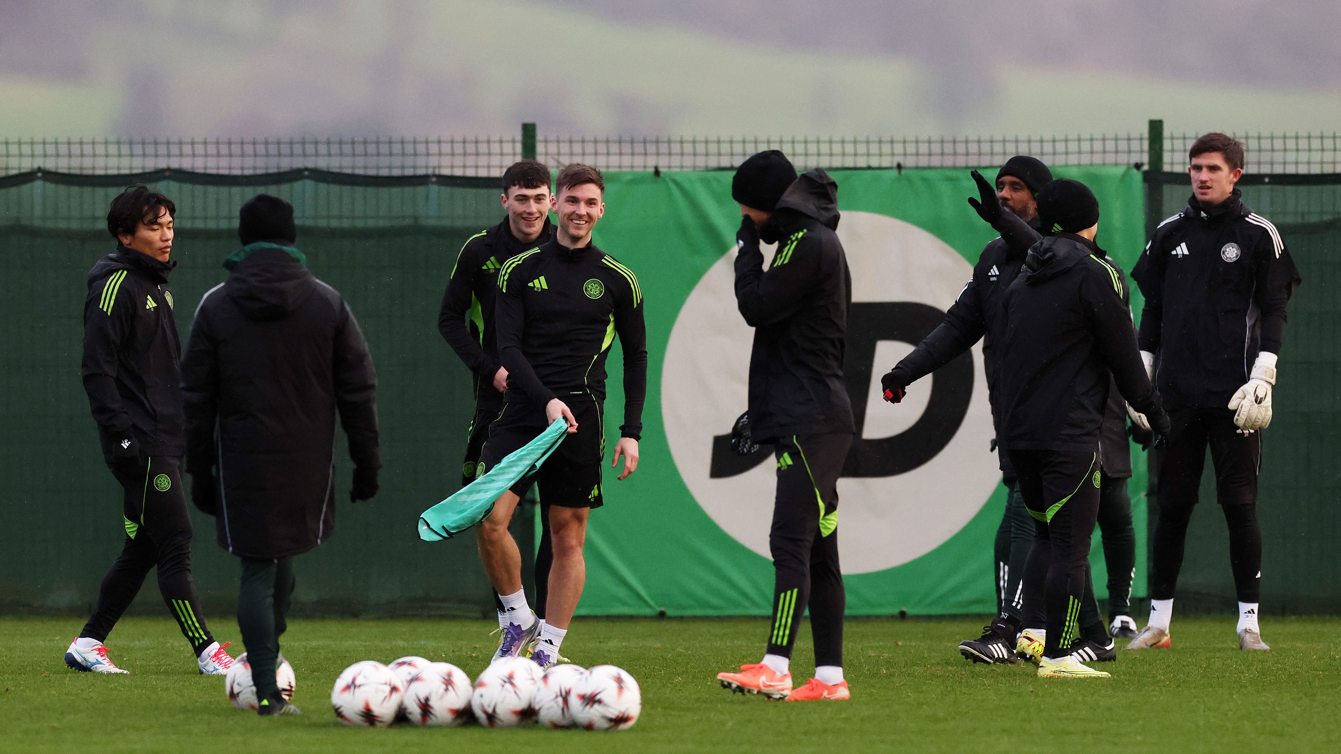 Celtic FC Training Session And Press Conference - UEFA Europa League 2025/26 League Phase MD6