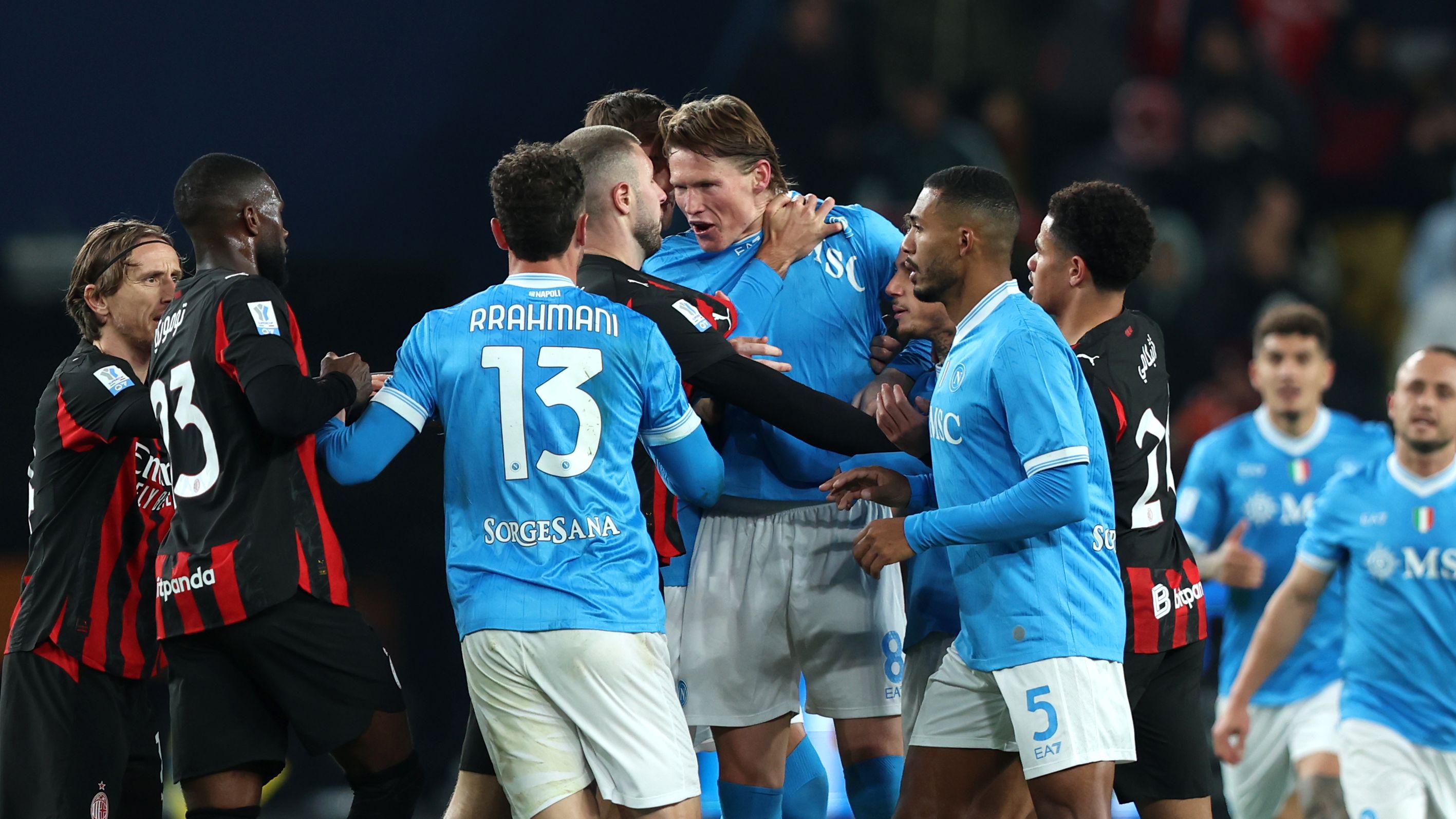 SSC Napoli v AC Milan - Supercoppa Italiana Semifinal