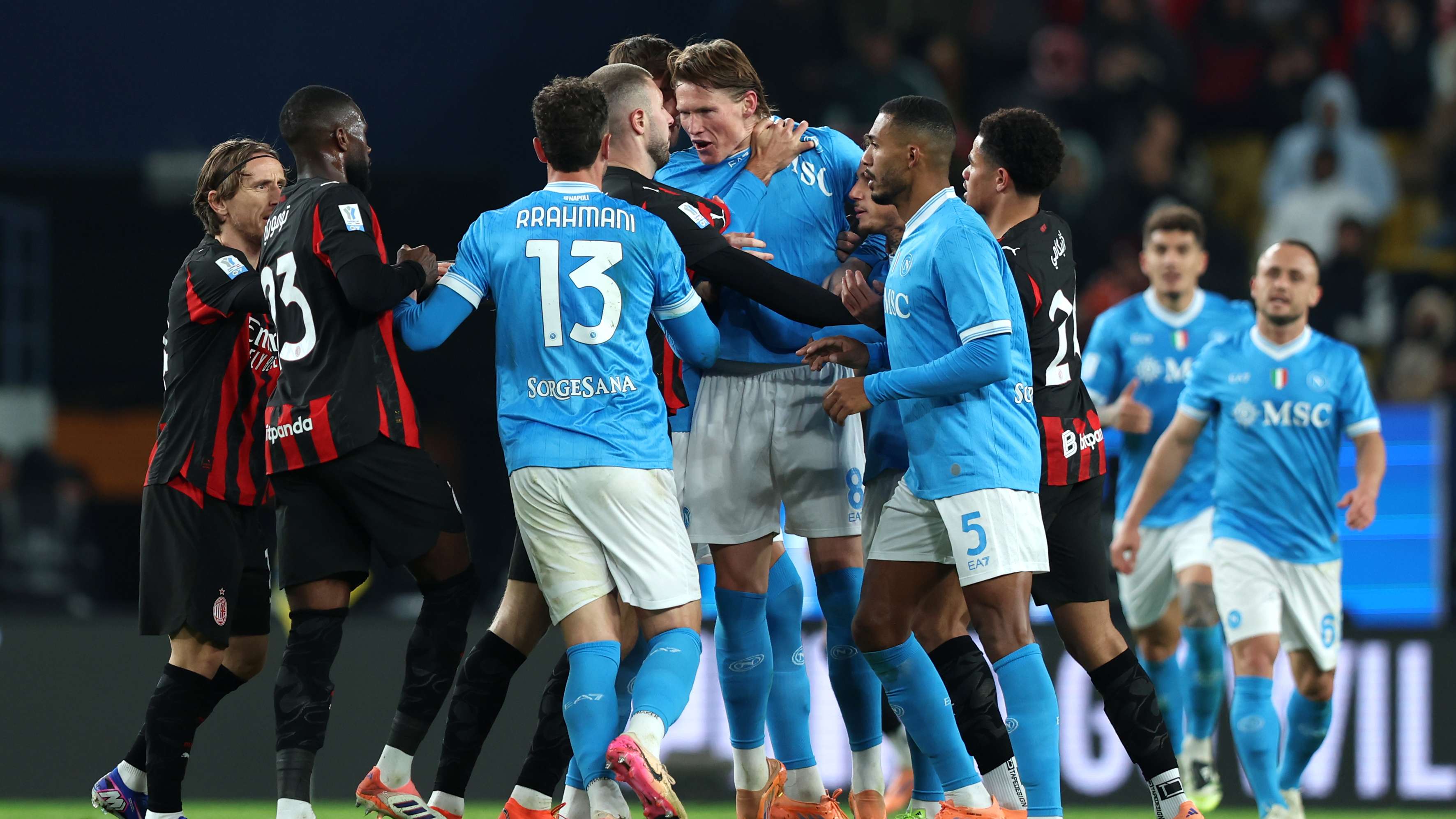 SSC Napoli v AC Milan - Supercoppa Italiana Semifinal