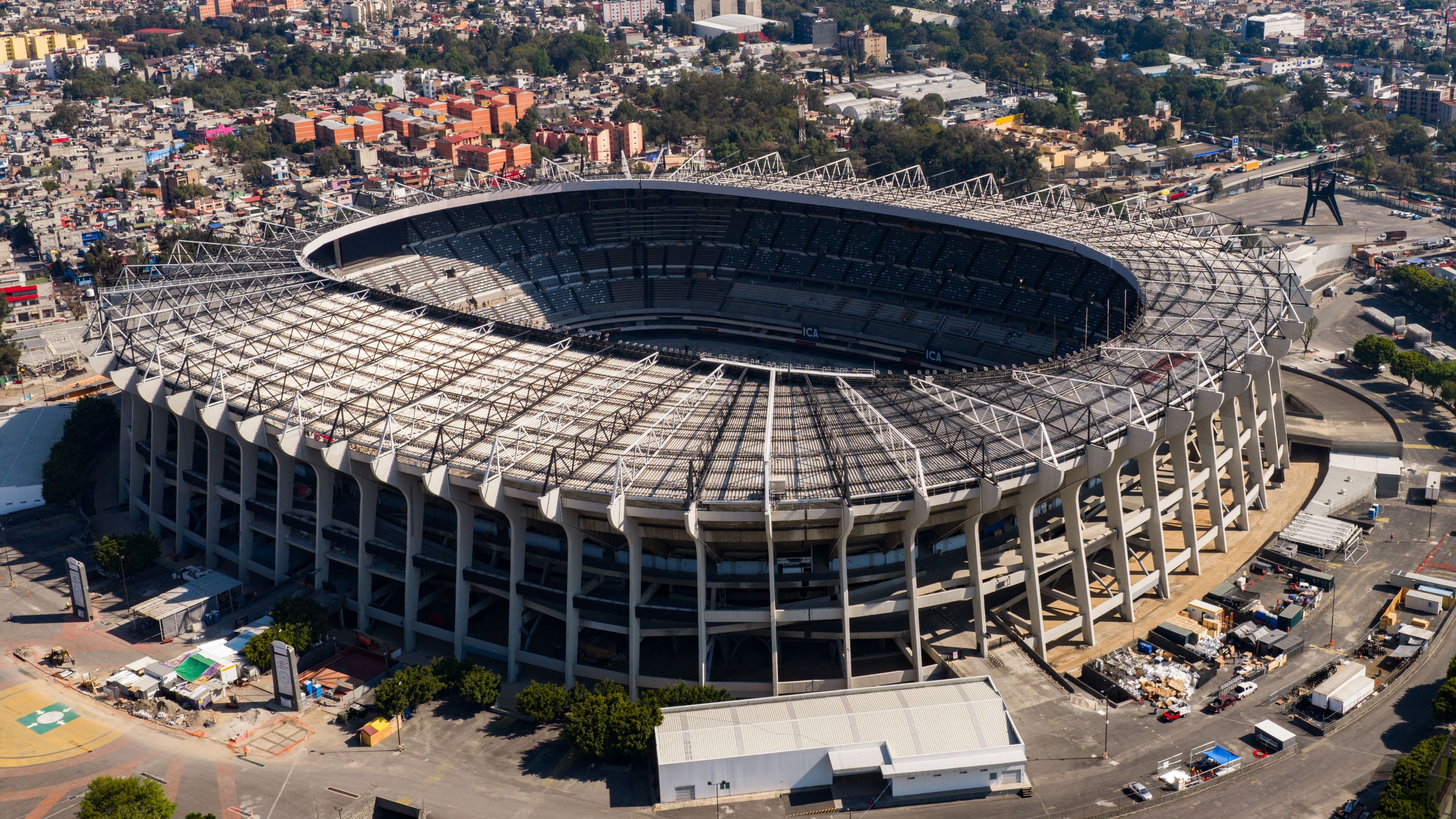 Aerial Views Of Banorte Stadium Ahead 2026 FIFA World Cup