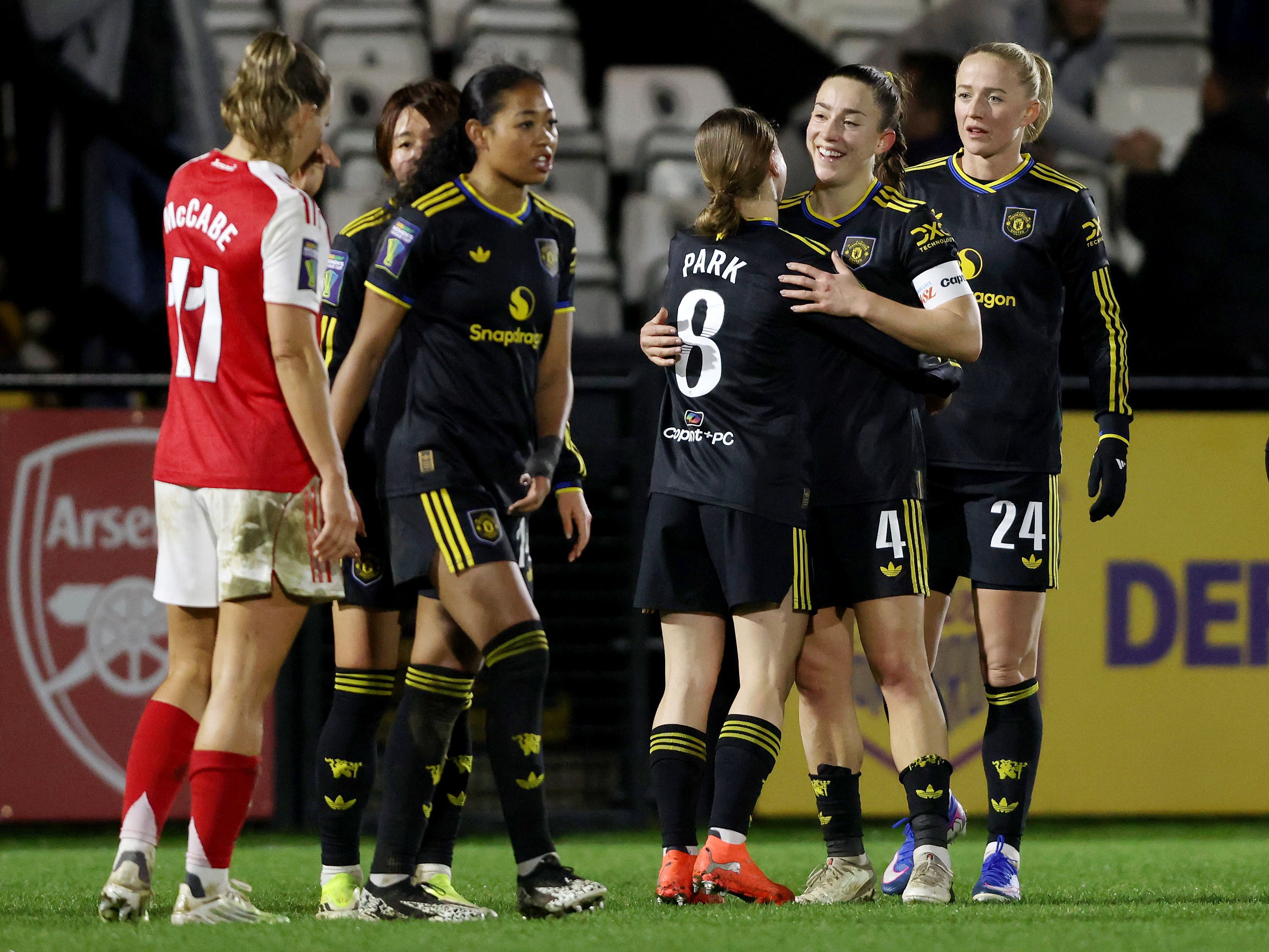 Arsenal v Manchester United - Subway Women's League Cup Semi Final