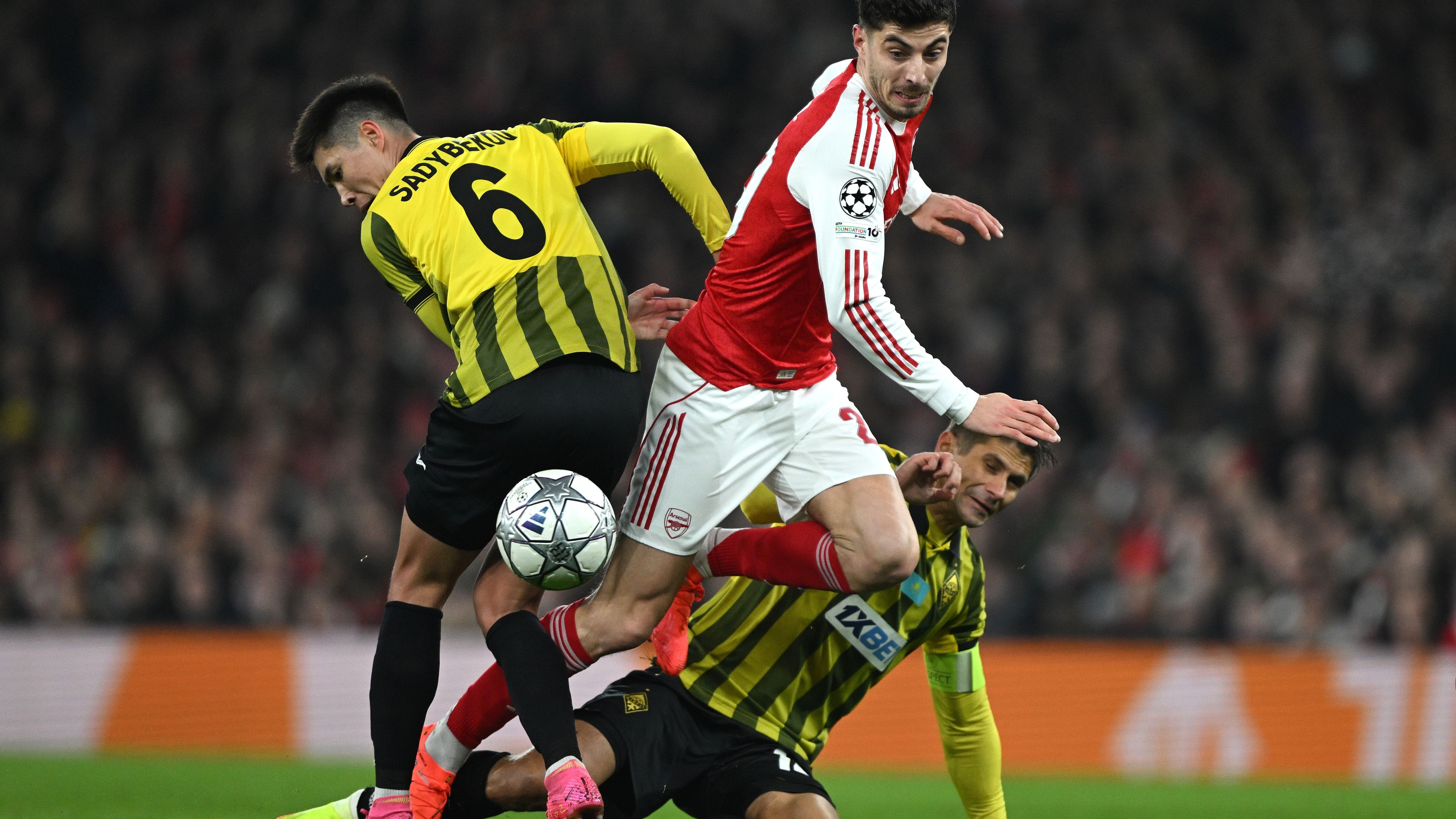 Arsenal FC v FC Kairat Almaty - UEFA Champions League 2025/26 League Phase MD8