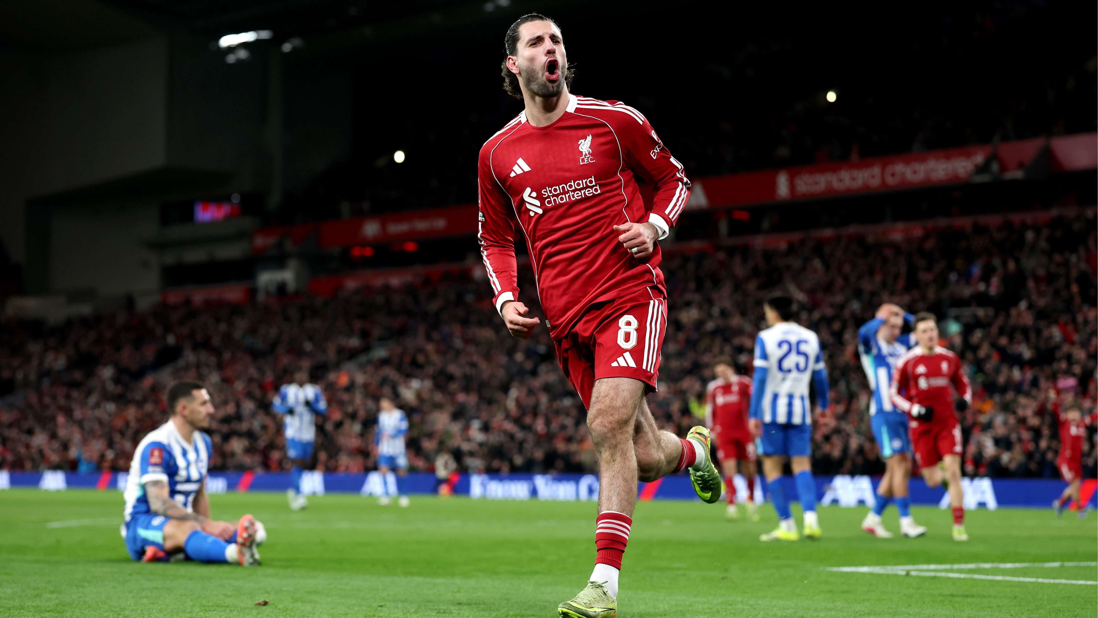 Liverpool v Brighton & Hove Albion - Emirates FA Cup Fourth Round