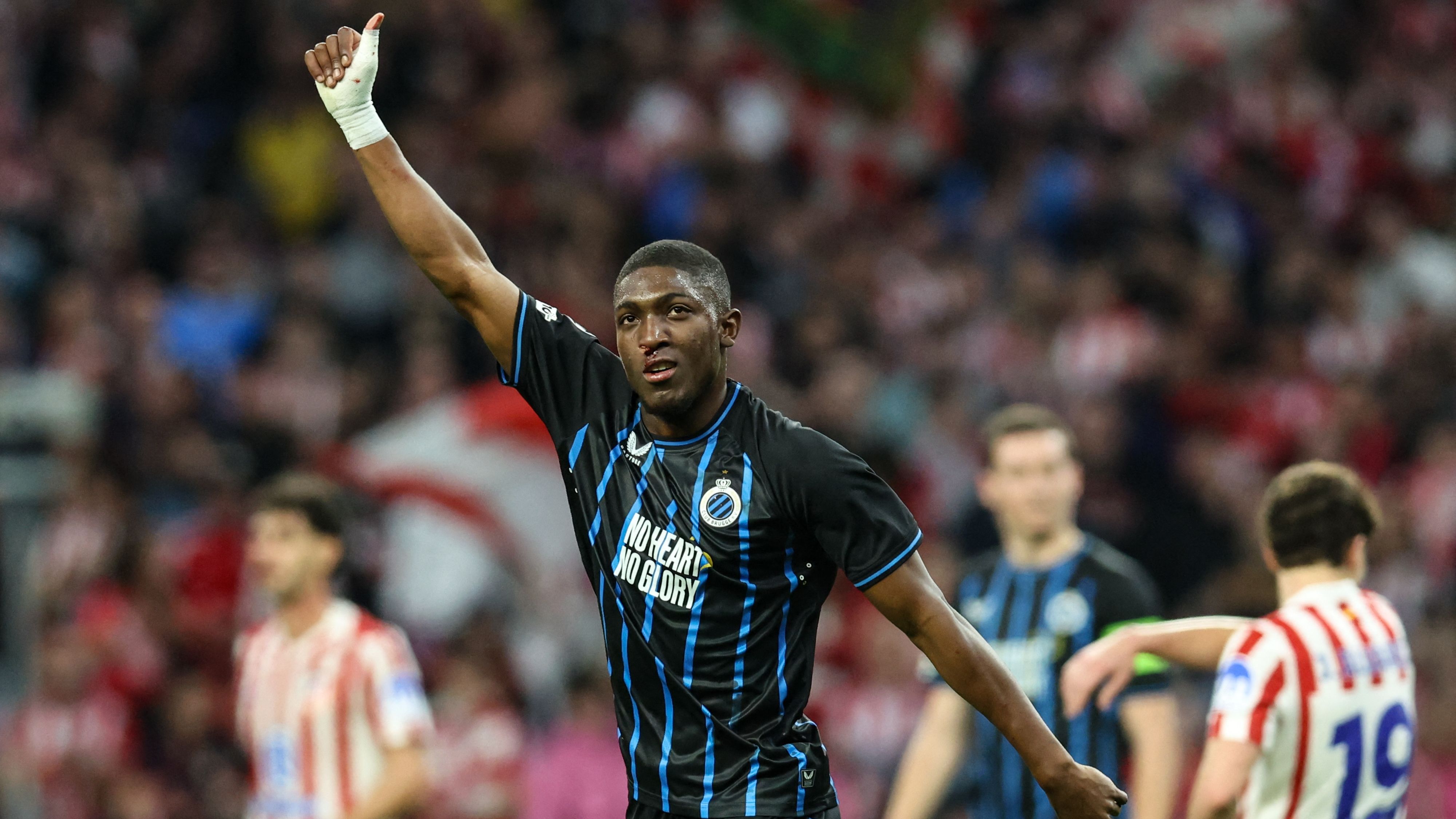 SOCCER CL PLAY-OFF ATLETICO MADRID VS CLUB BRUGGE