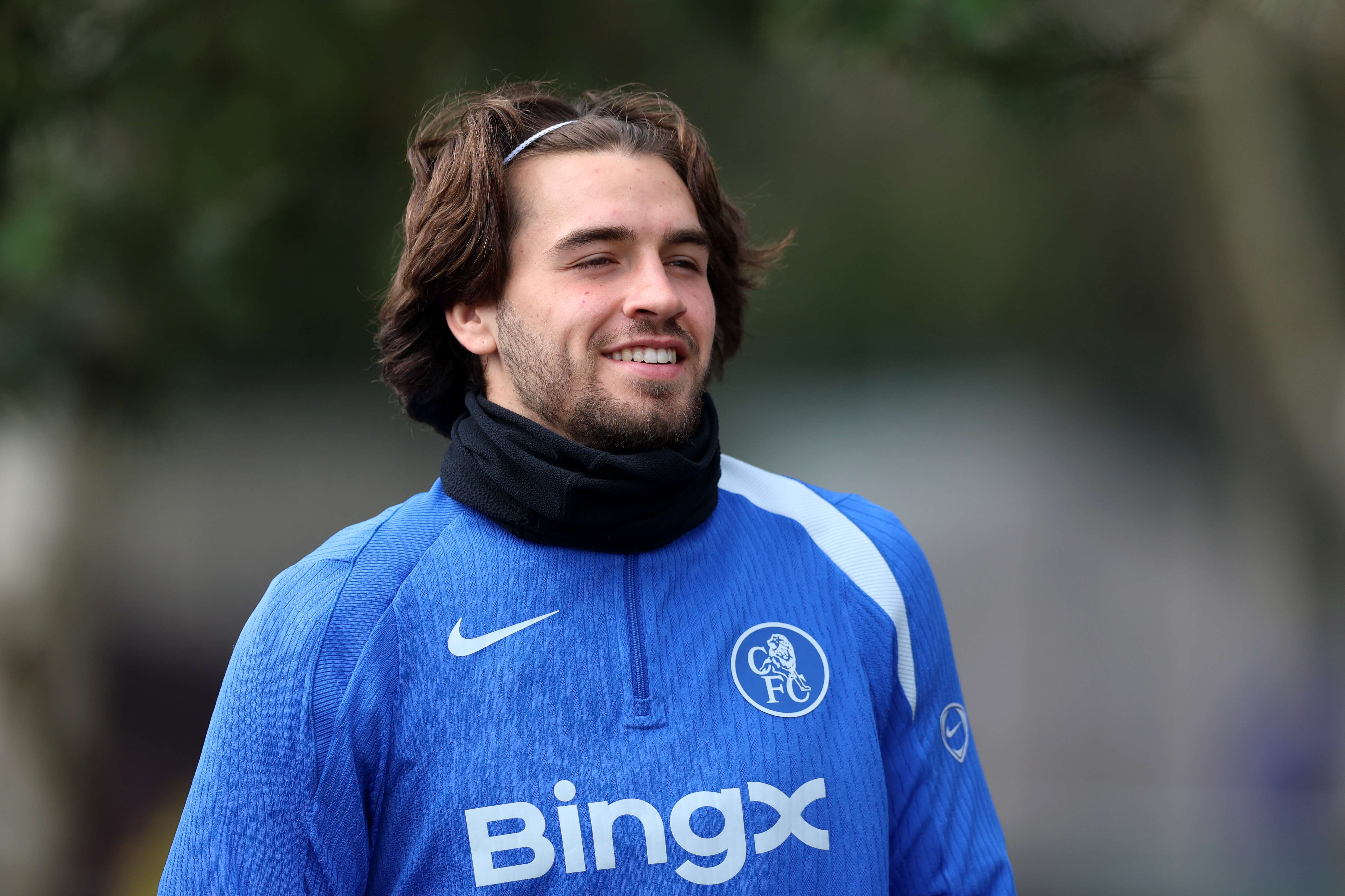 Chelsea FC Training Session And Press Conference - UEFA Champions League 2025/26 Round of 16 Second Leg