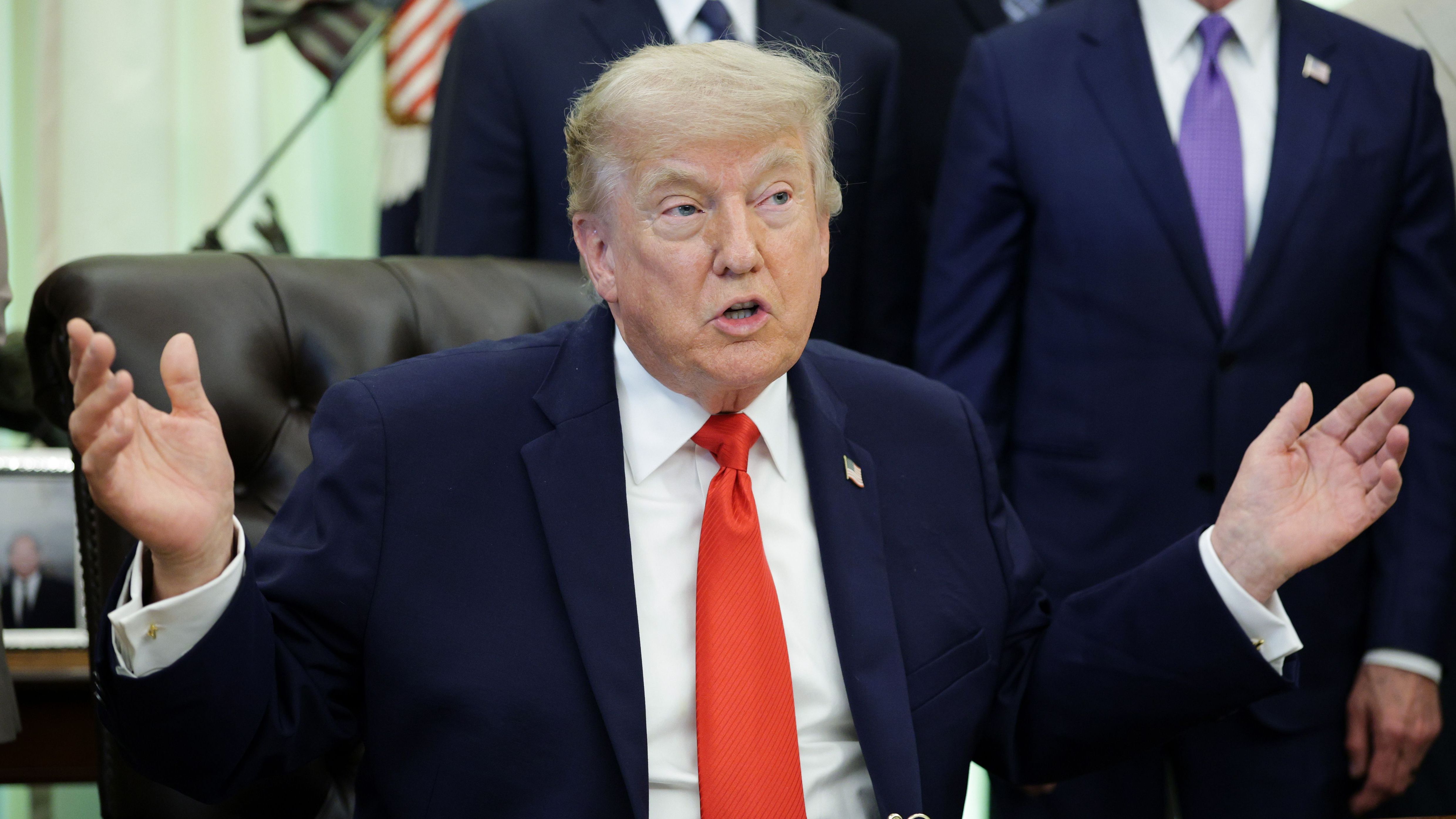 President Trump Signs Proclamation In Oval Office