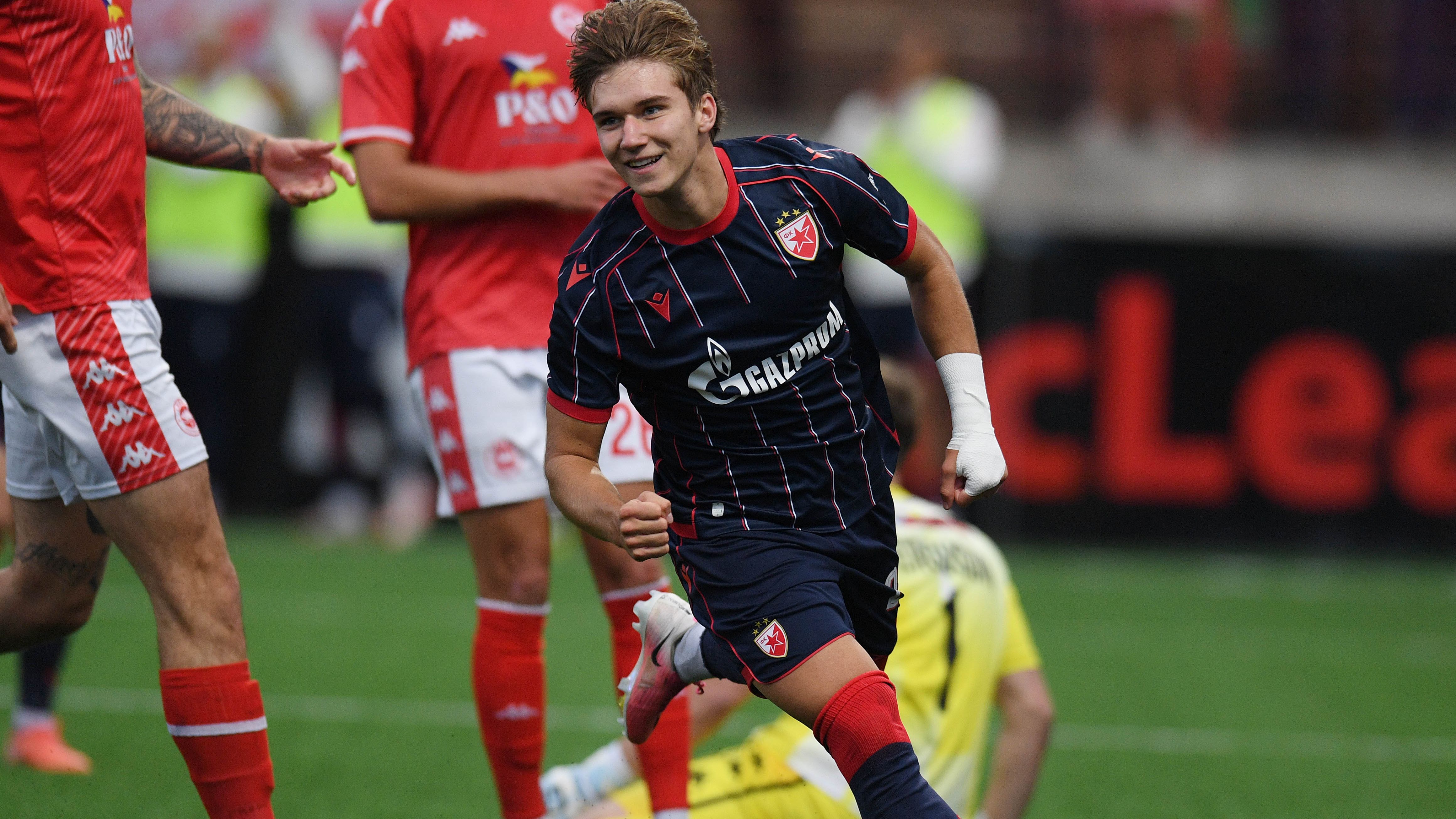 Larne v Red Star Belgrade - UEFA Champions League 2026/27 Second Qualifying Round First Leg