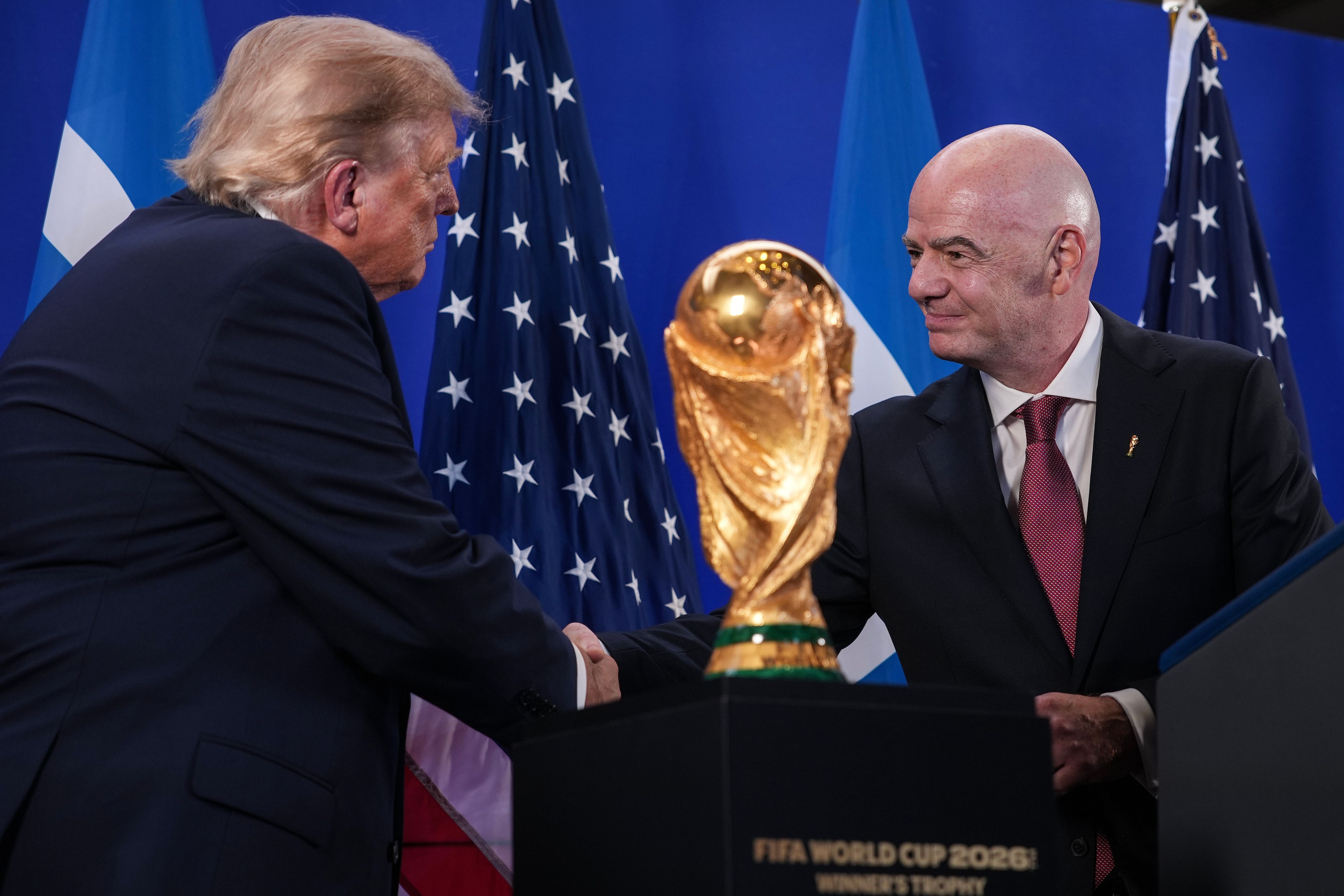 President Trump Attends a FIFA Reception In New York