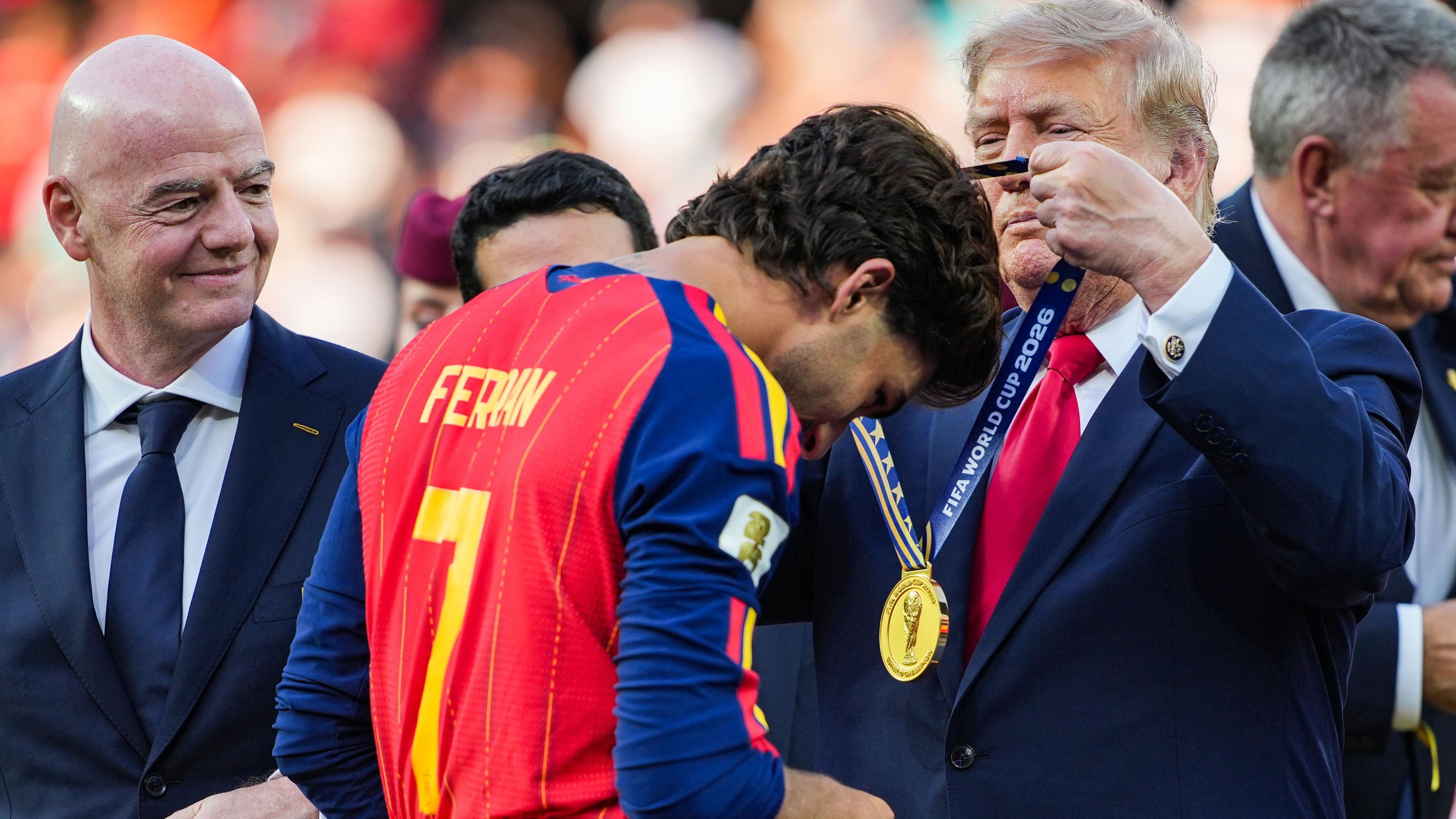 President Trump And First Lady Attend FIFA World Cup Final In New Jersey