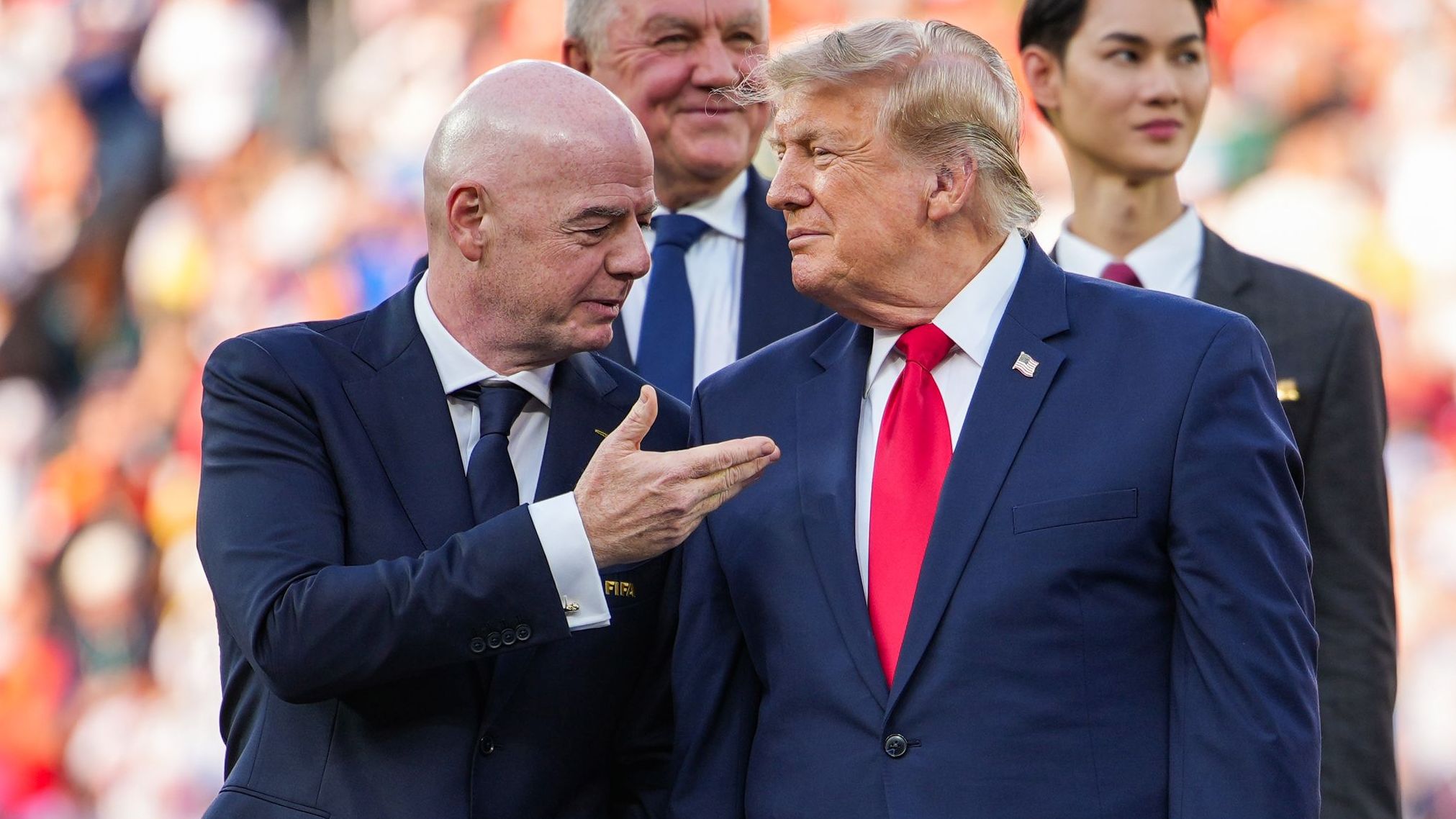 President Trump And First Lady Attend FIFA World Cup Final In New Jersey