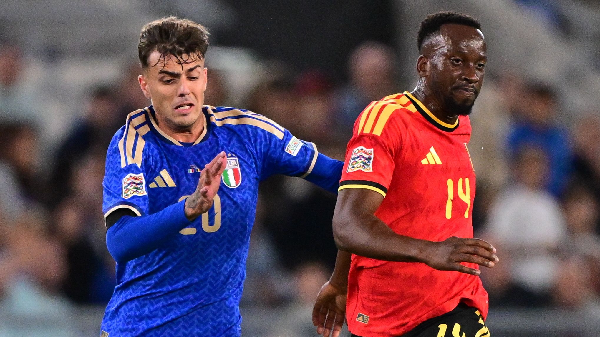 SOCCER NATIONS LEAGUE ITALY VS BELGIUM