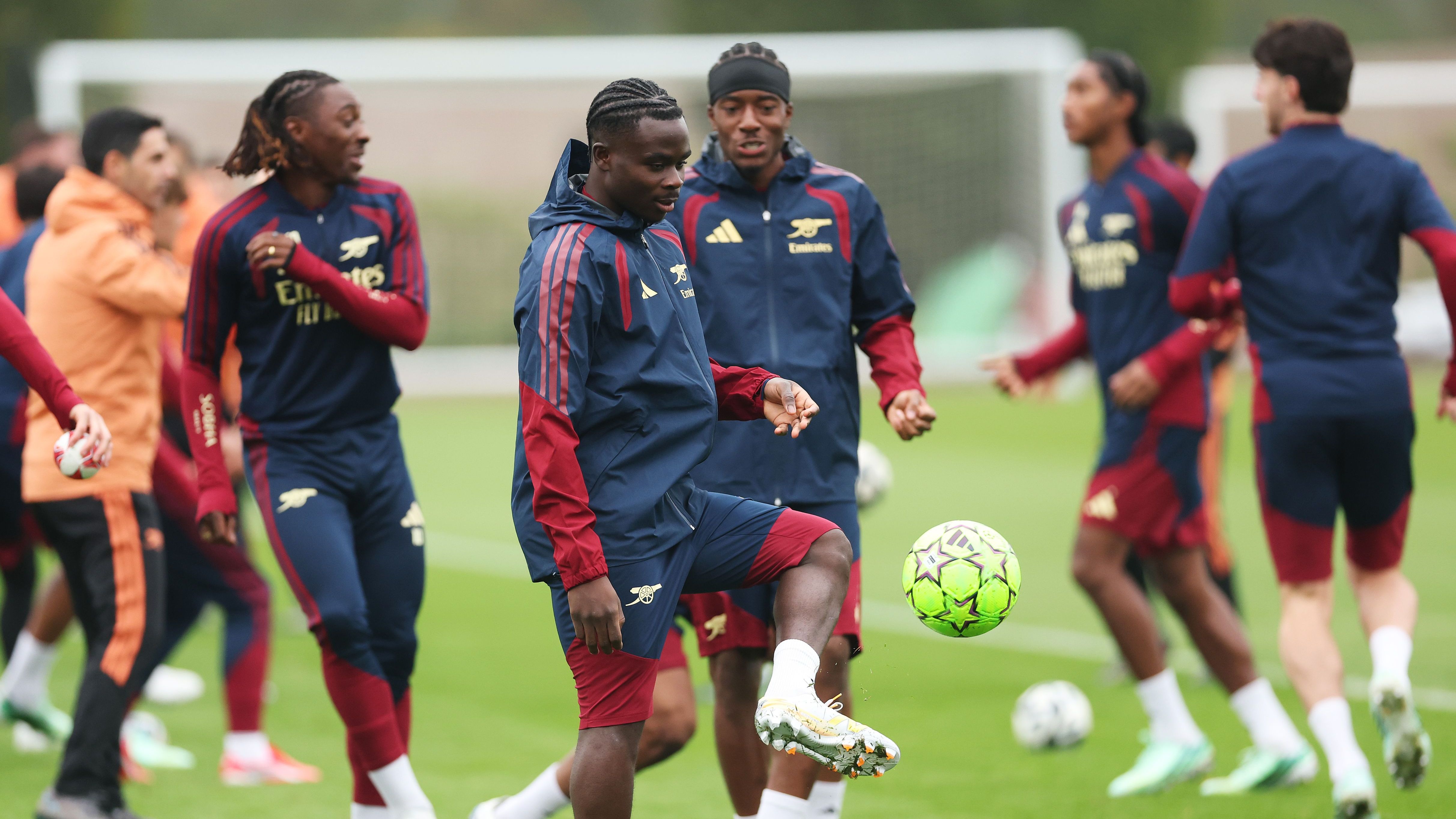 Arsenal FC Training Session And Press Conference - UEFA Champions League 2026/27 League Phase MD3