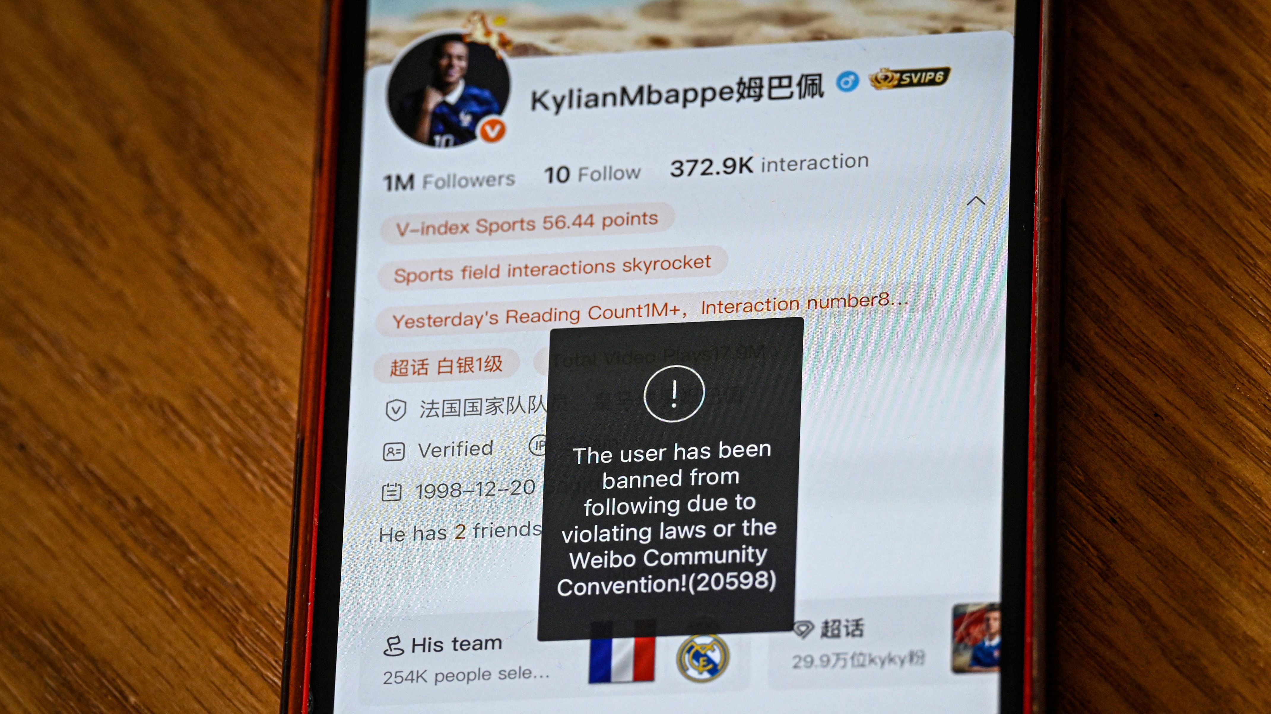 FBL-CHINA-ADVERTISING-POLITICS-MBAPPE