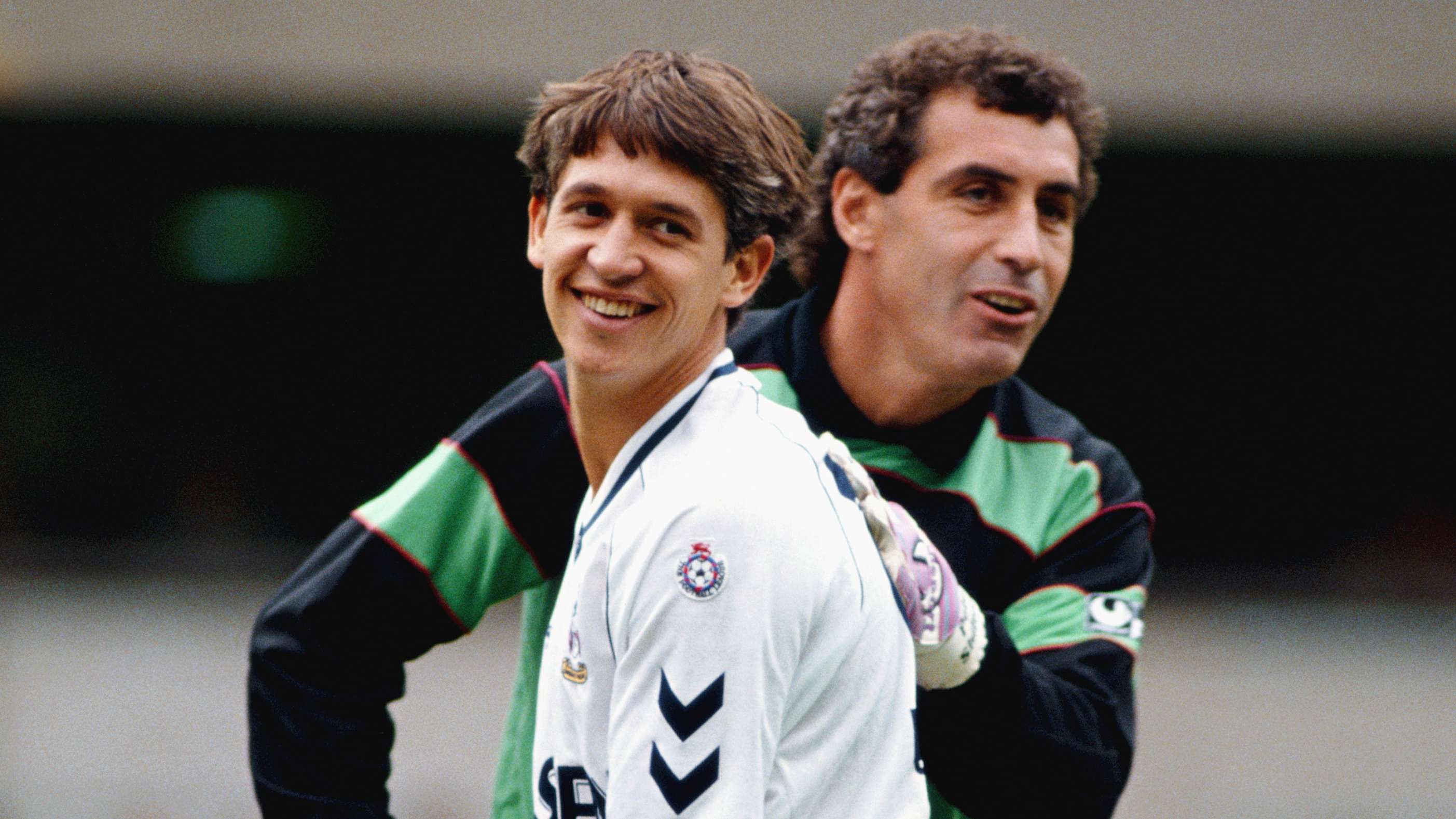Gary Lineker and Peter Shilton