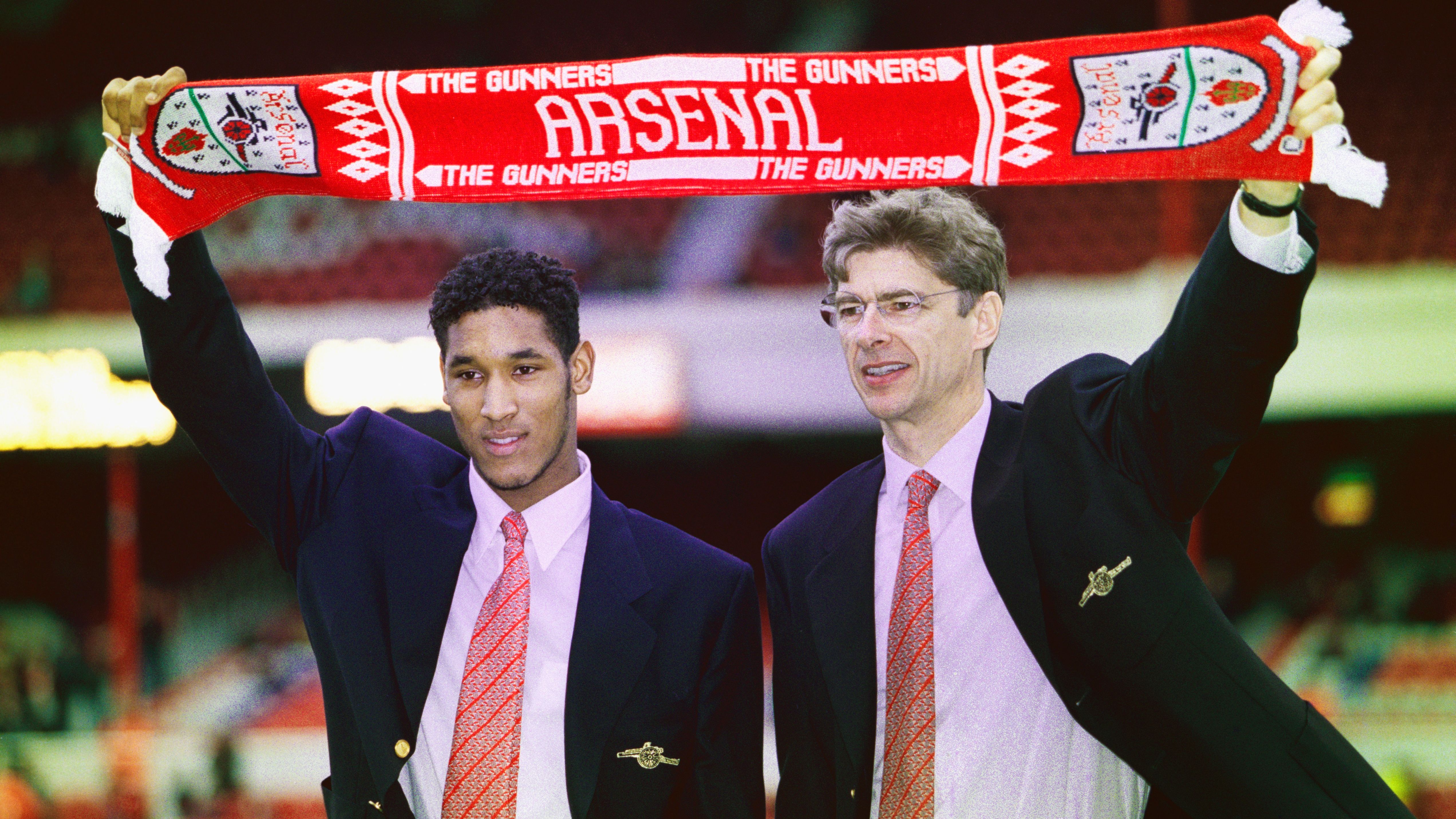Arsene Wenger and Nicolas Anelka