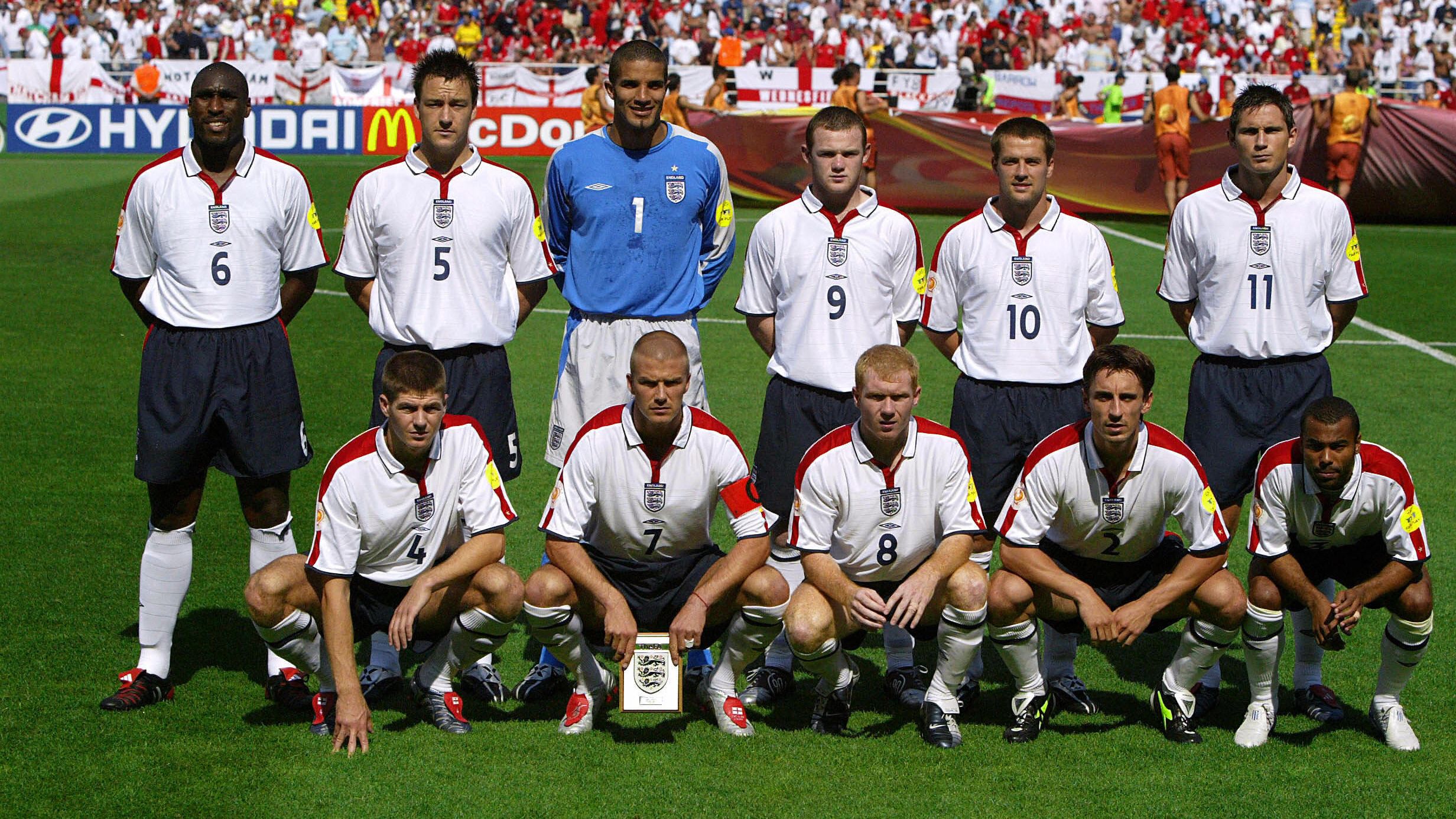 England's national football team players