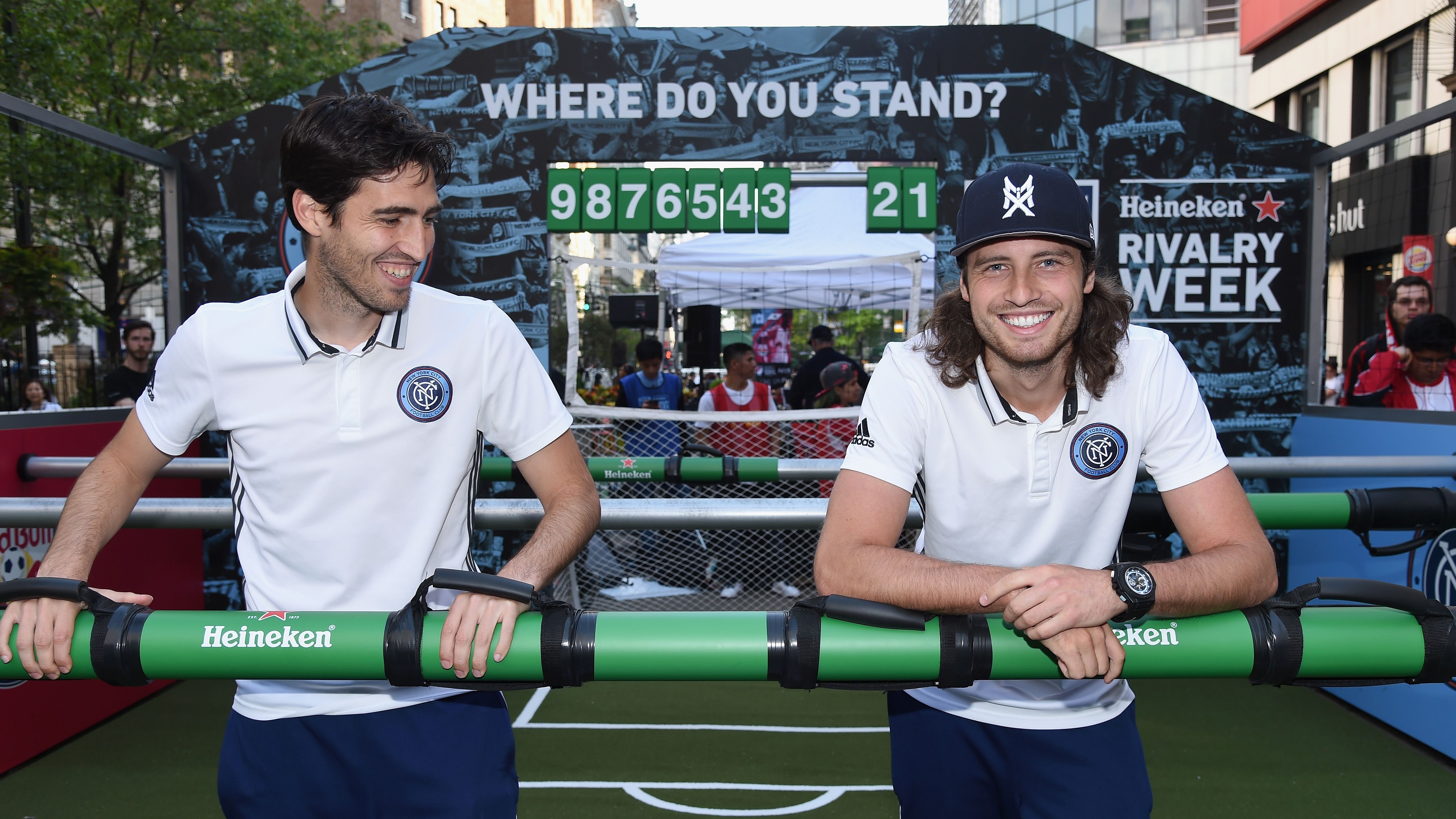 MLS Heineken Rivalry Week Human Foosball Soccer event