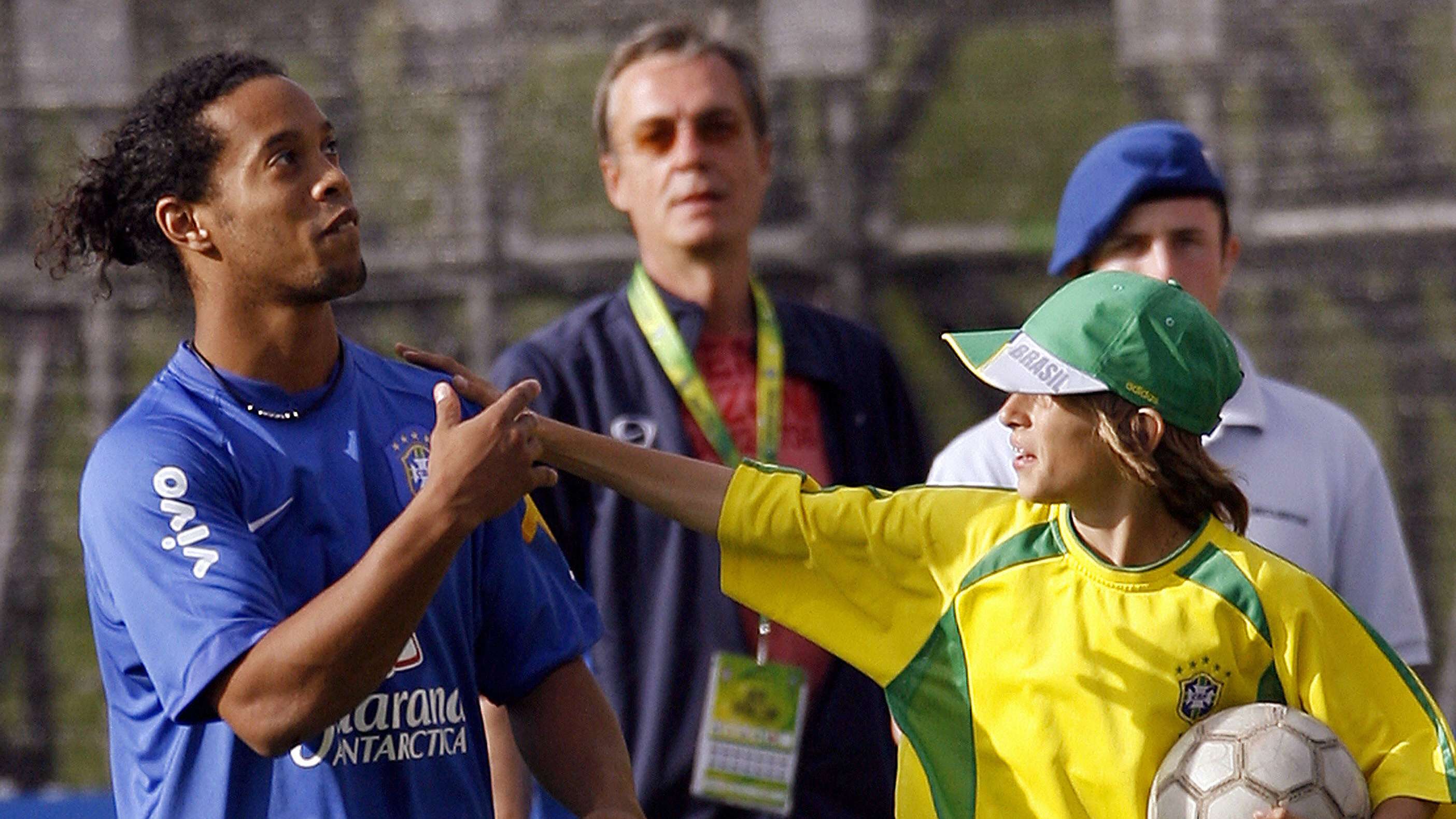 A Swiss boy wearing the jersey of the Br