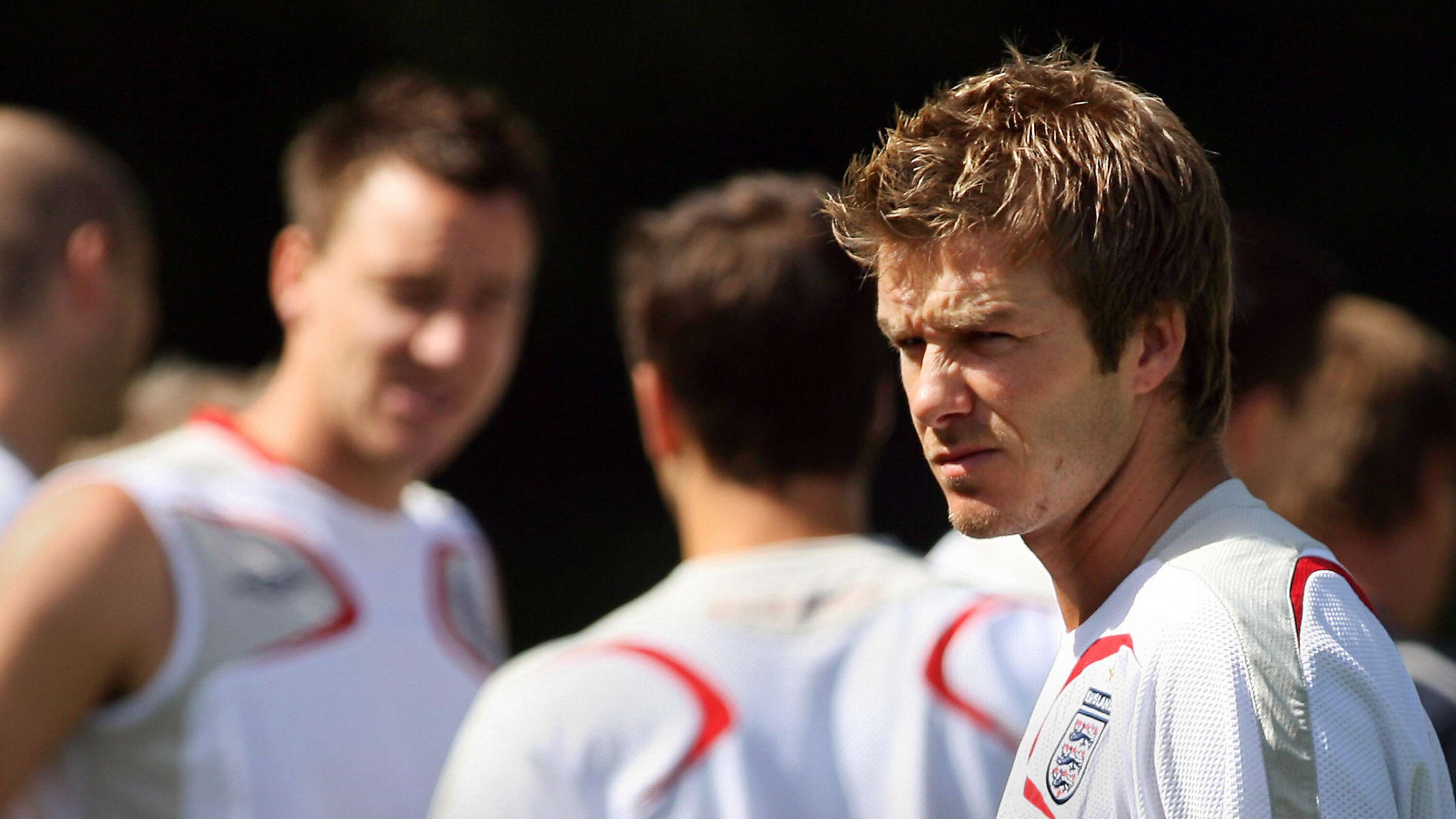 English midfielder David Beckham is ssen