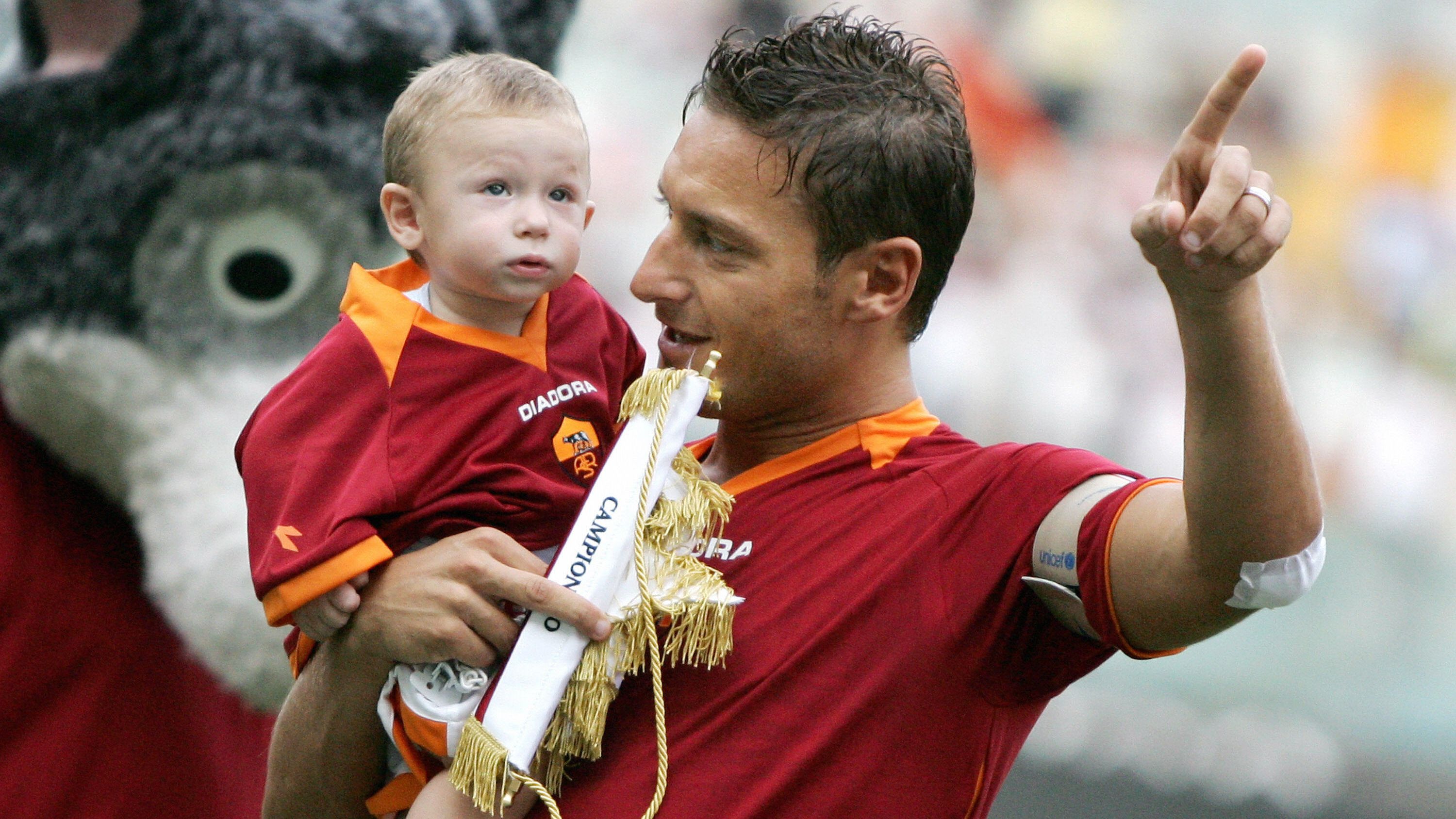 AS Roma's captain Francesco Totti carrie