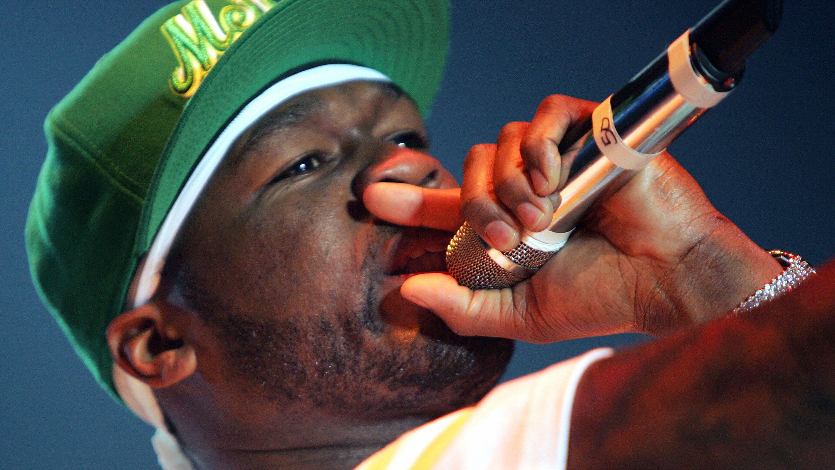 Rapper 50 Cent (Curtis James Jackson) of