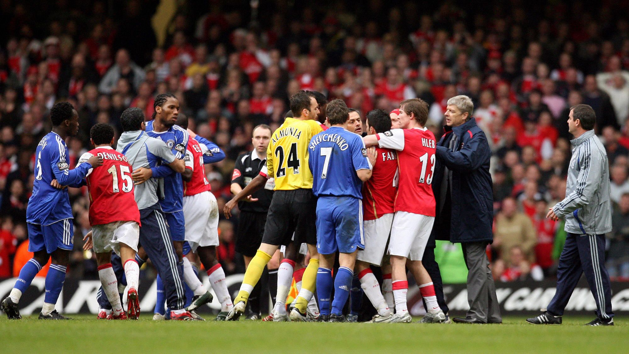 Arsenal manager Arsene Wenger enters the