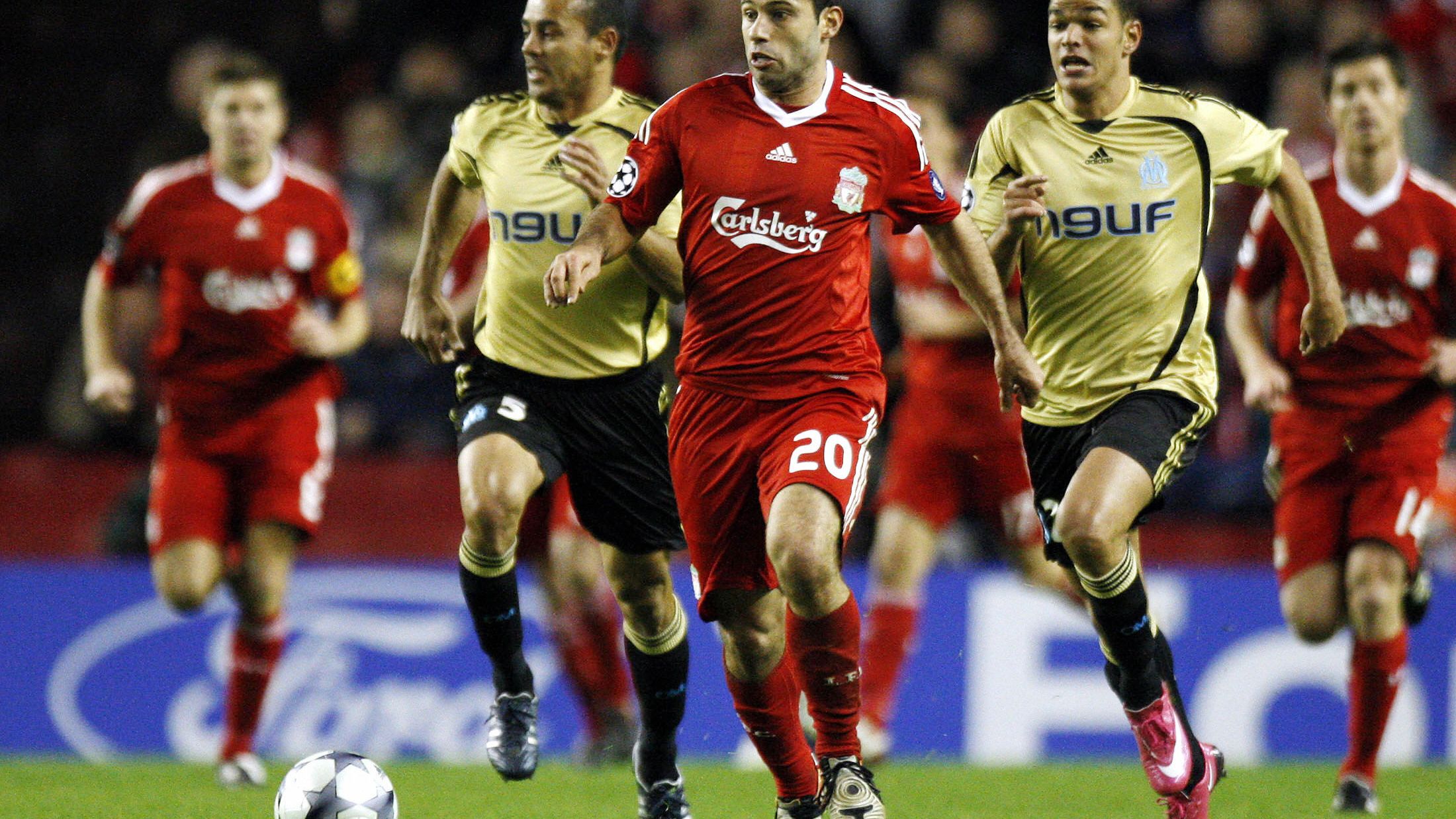 Liverpool's Argentinian midfielder Javie