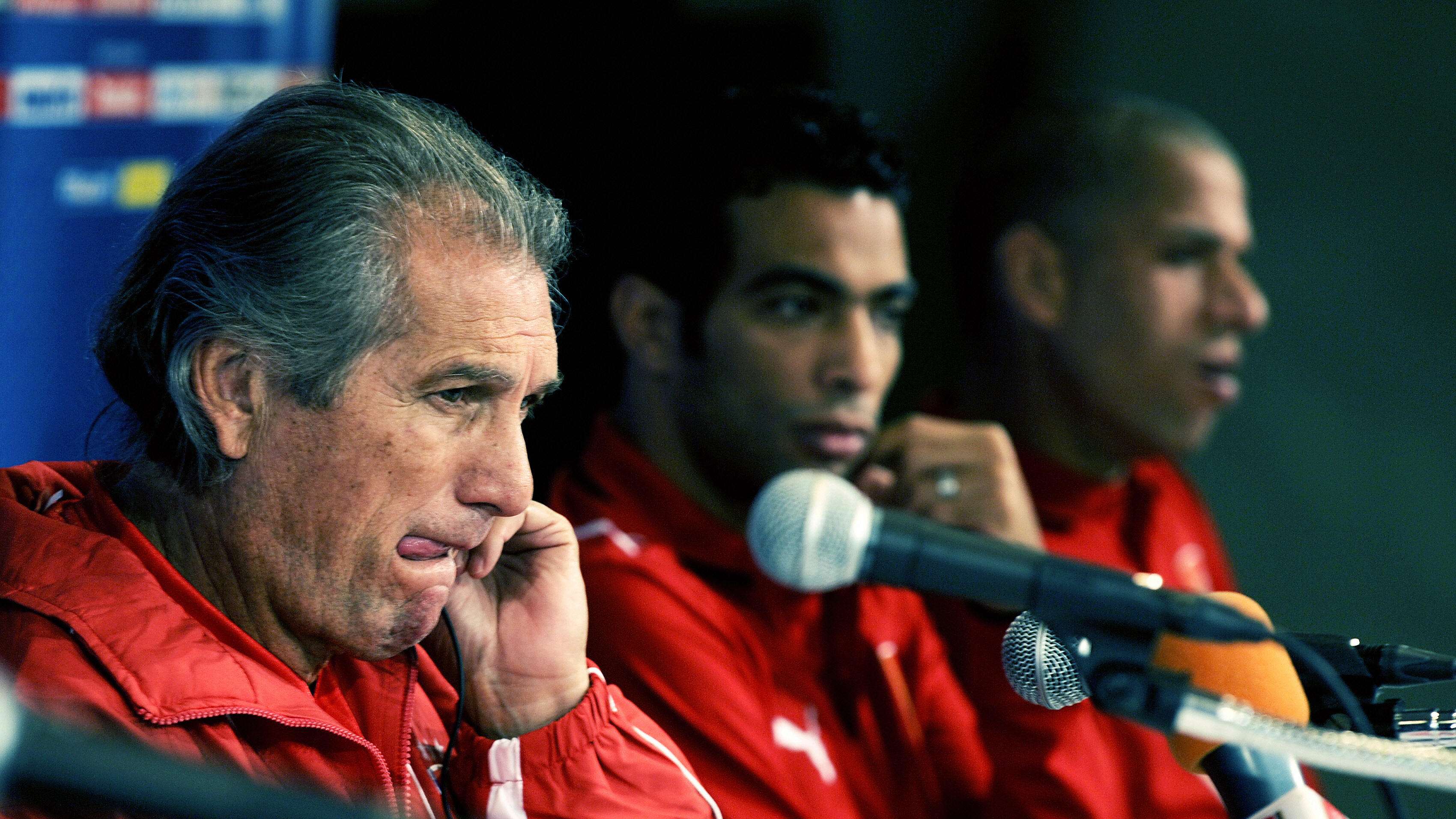 Egyptian football club team Al Ahly's Po