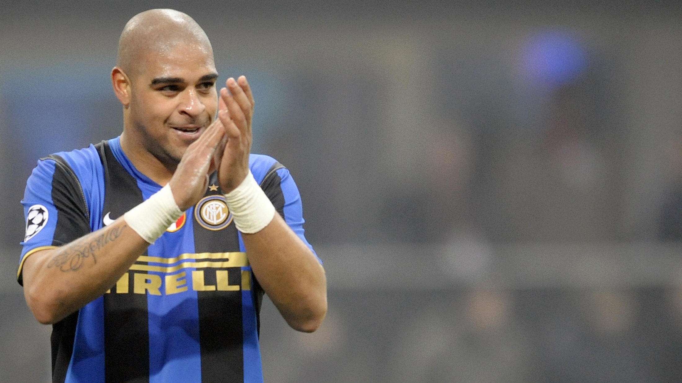 Inter Milan's Brazilian forward Adriano