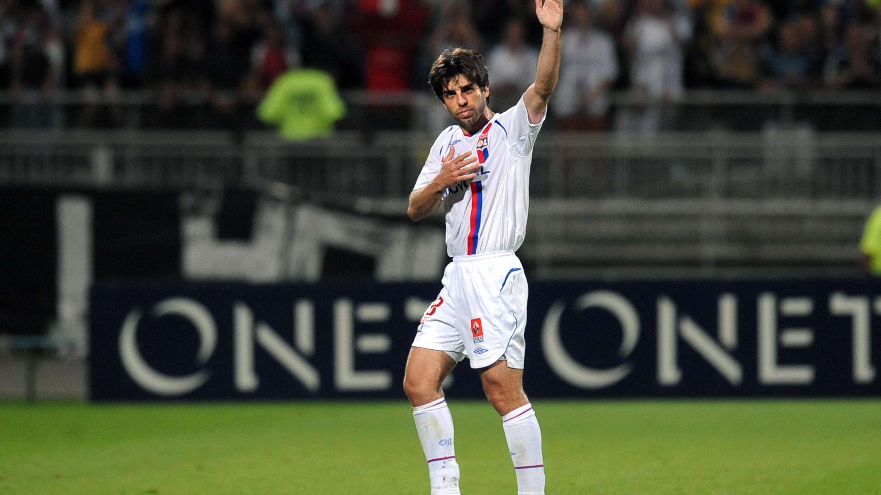Lyon's captain and midfielder Juninho wa